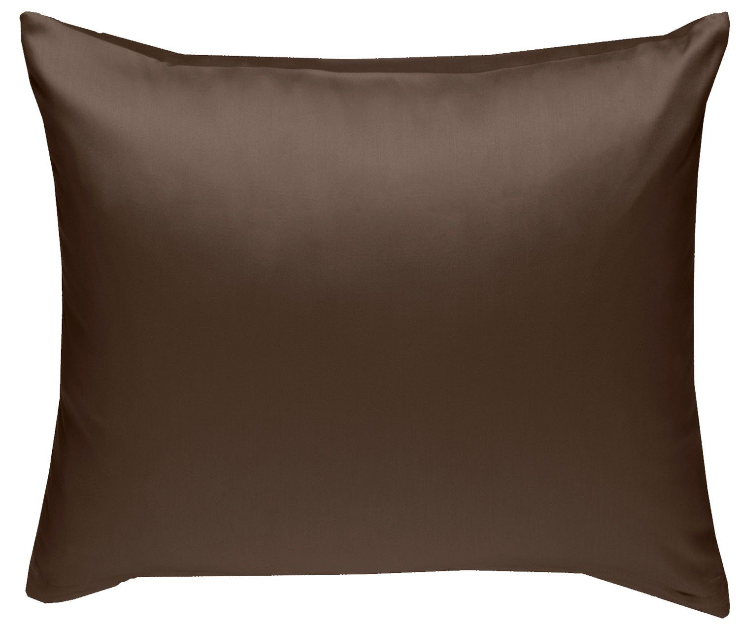BETTWAESCHE-MIT-STIL Kissenbezug Mako Satin Kissenbezug uni einfarbig, (1 Stück)