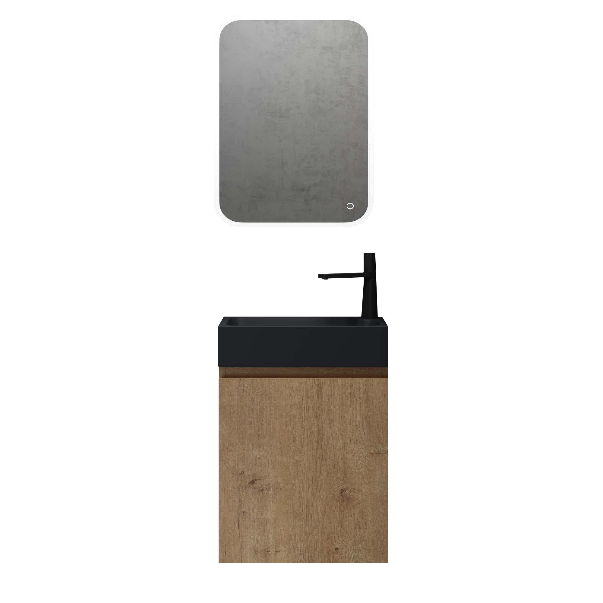 doporro Badmöbel-Set Badezimmerschrank Waschbeckenunterschrank Wandmontage günstig online kaufen