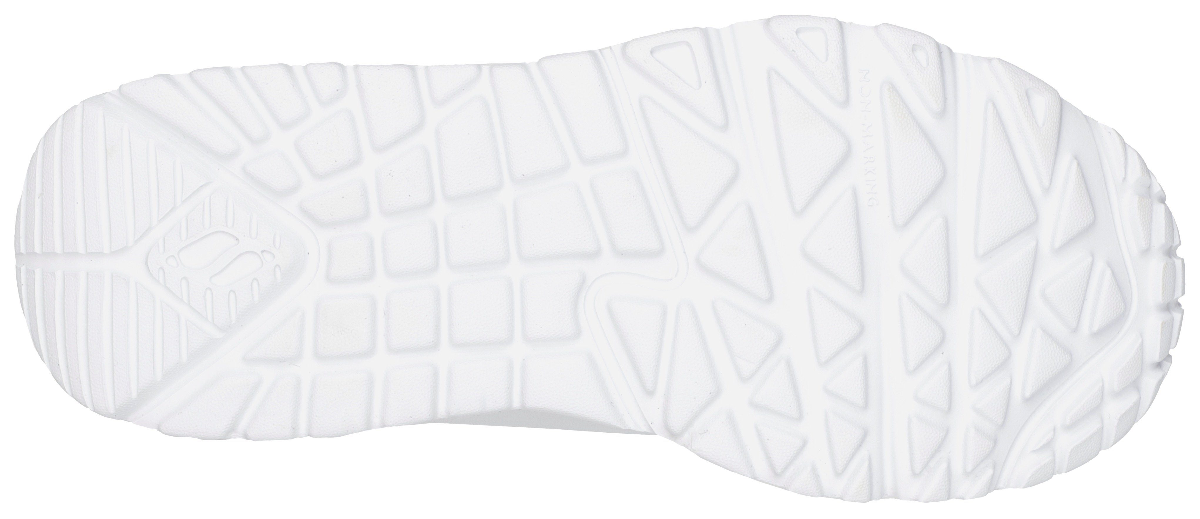 Skechers UNO LITE-LOVELY LUV Sneaker, Schnürschuh mit bedruckter Sohle, Größenschablone zum Download