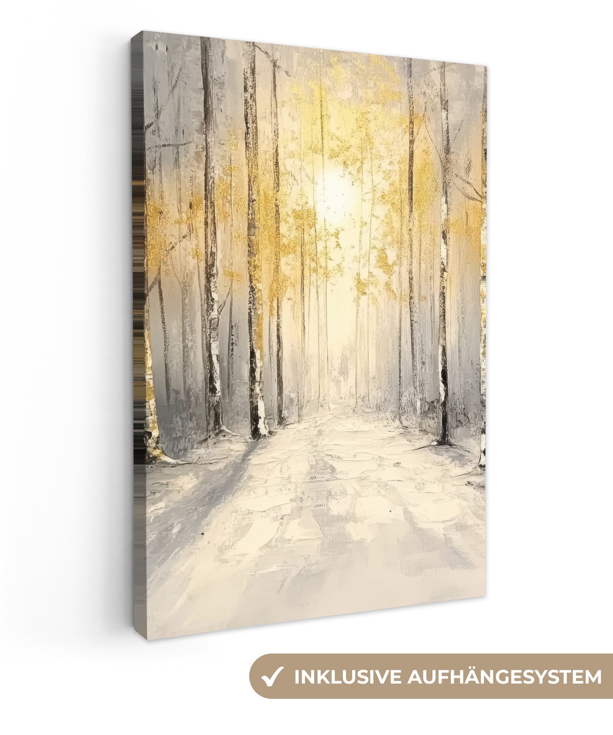 OneMillionCanvasses® Leinwandbild Winter - Abstrakt - günstig online kaufen