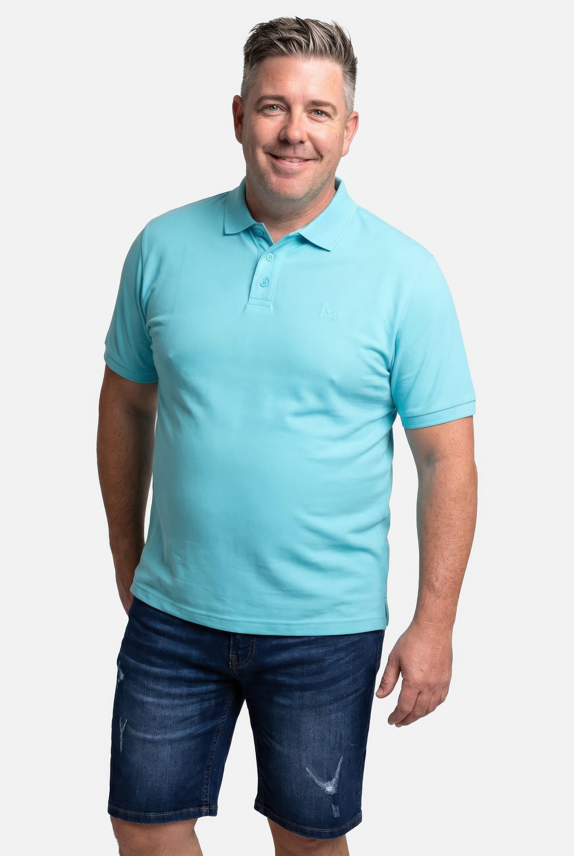 Men Plus Poloshirt Poloshirt Basic Piqué Halbarm günstig online kaufen