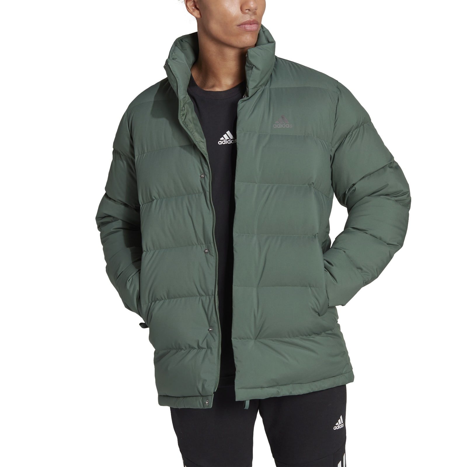 adidas Performance Winterjacke Winter-Daunenjacke Midlength Down (wasserabweisend, wärmeisolierung)