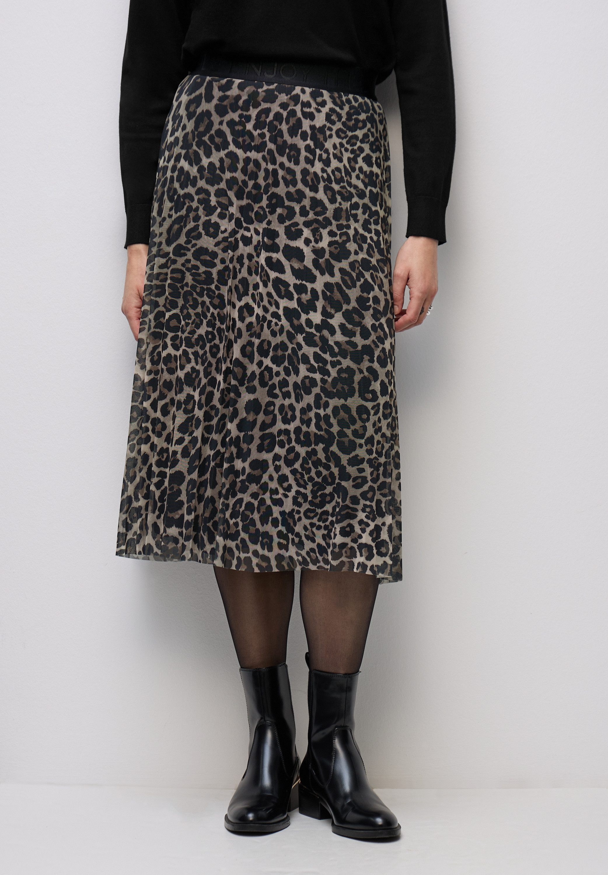 STREET ONE Maxirock mit Leo-Print günstig online kaufen