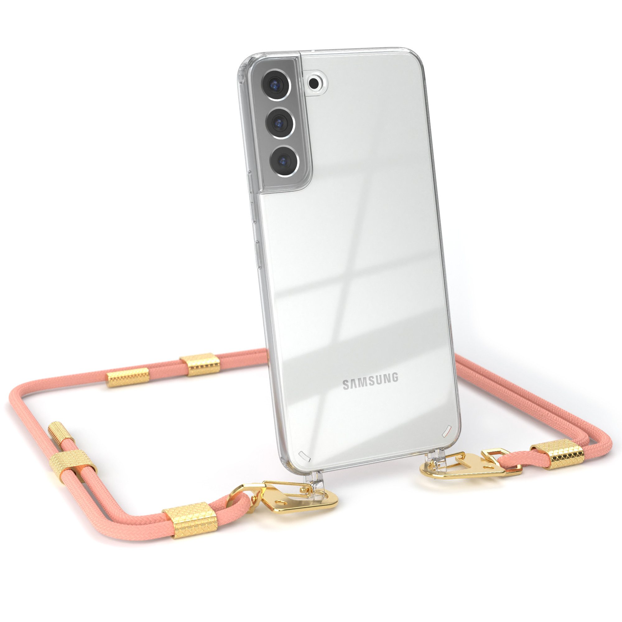 Handykette Silikonhülle mit Kette für Galaxy S22 Plus / S22+