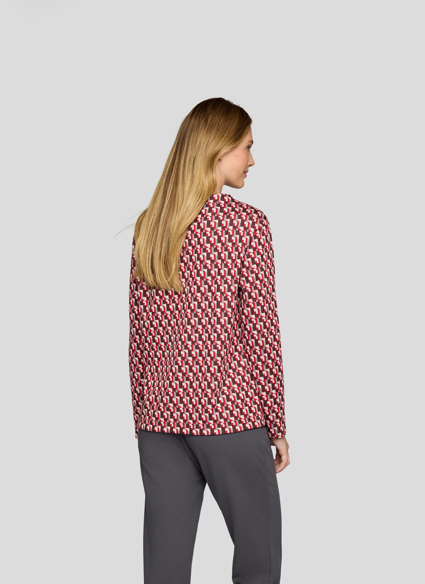 Rabe Langarmshirt mit grafischem Muster günstig online kaufen