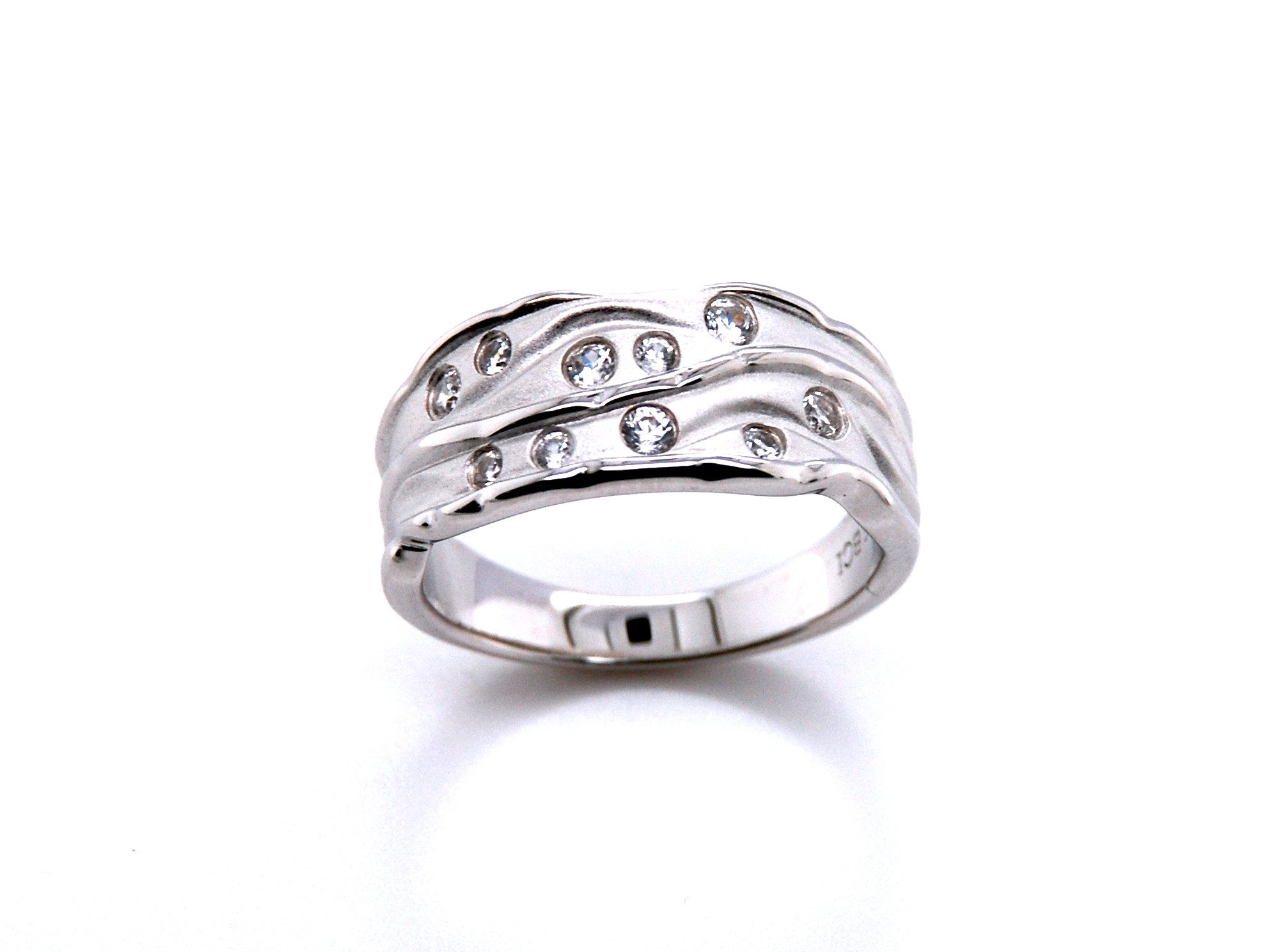 Sogni d'oro Silberring mit Zirkon weiß, Silber 925