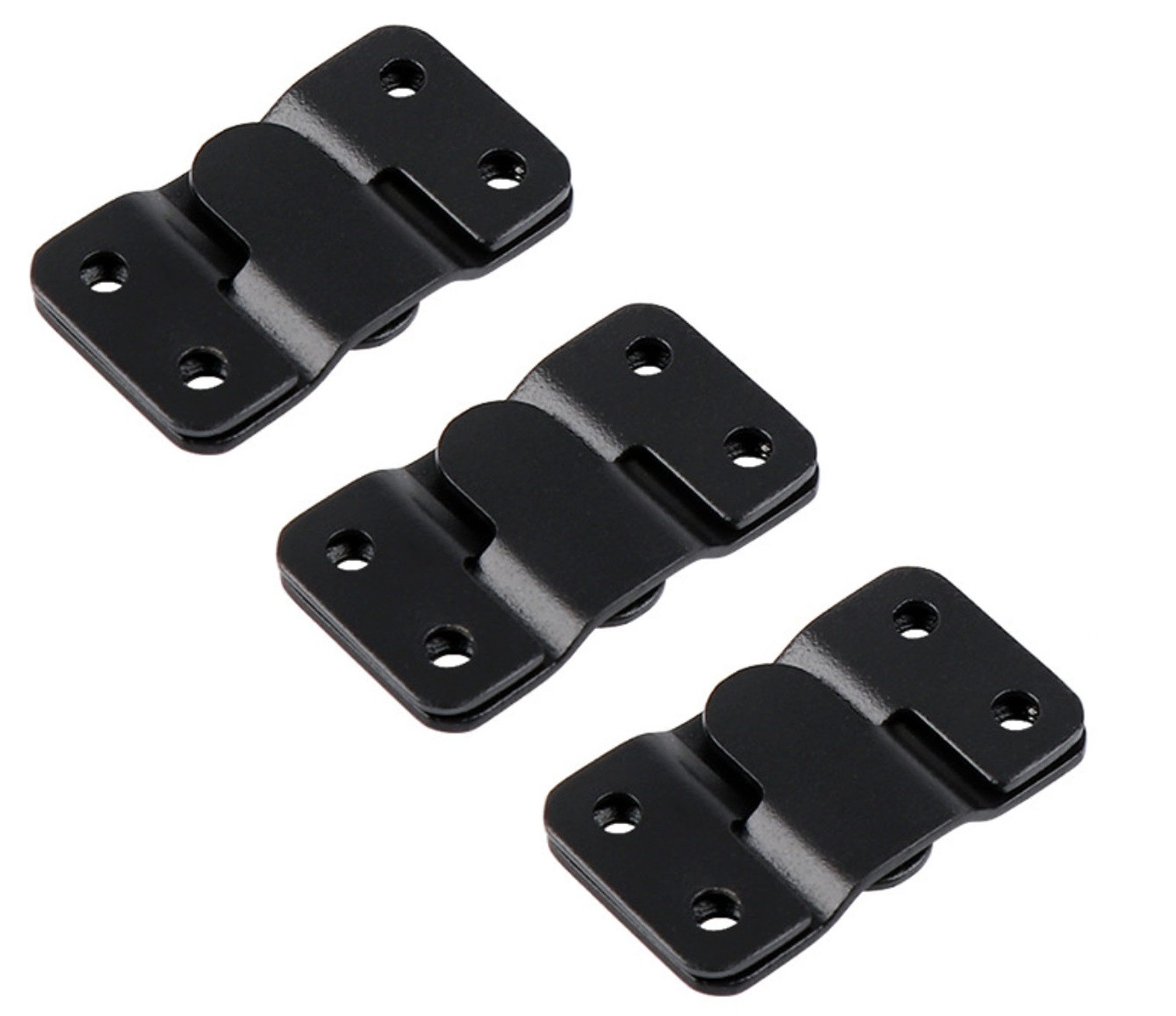 Flachverbinder 3 Paar Möbel Steckverbinder - Schwarz, 54x30 mm Couchverbinder