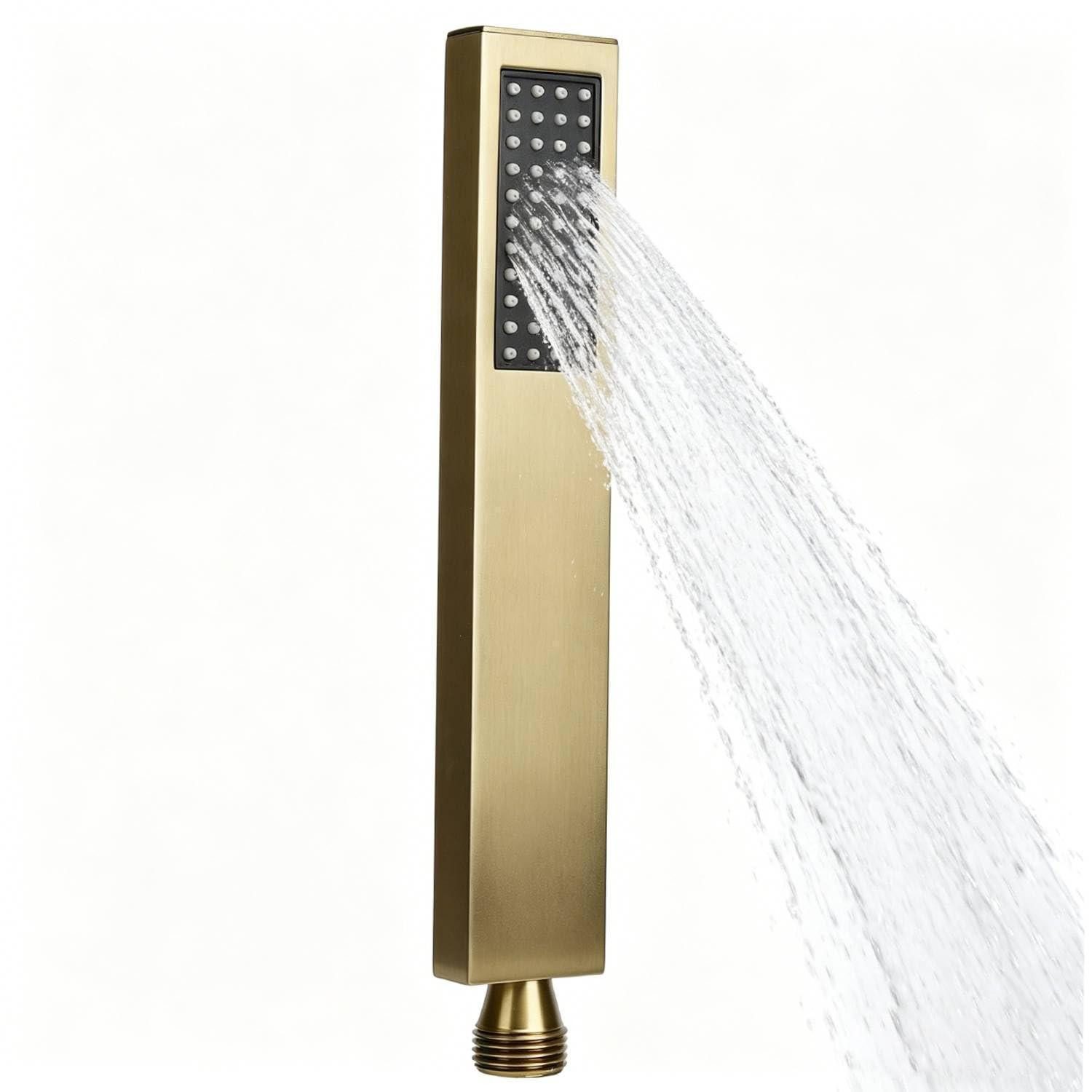 LuxusKollektion Handbrause Duschkopf Hochdruck Kupfer Gold