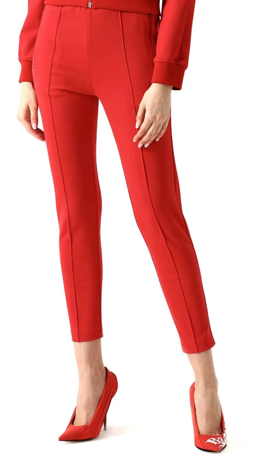 Balenciaga Knife Jersey Heels Schuhe Made in Italy Pumps Stretch-Jersey mit weißem Balenciaga-Schriftzug