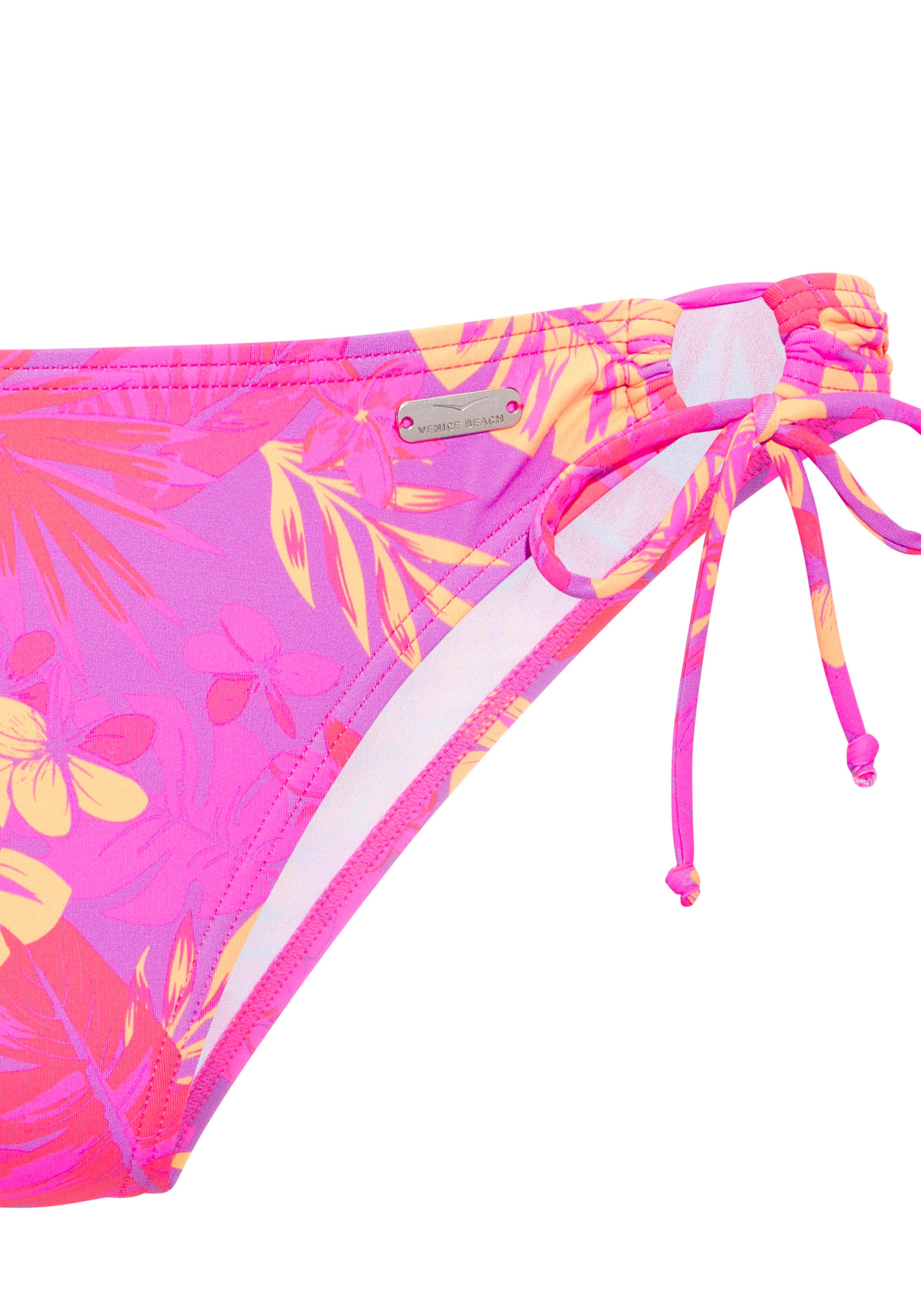 Venice Beach Bikini-Hose Kaitlyn mit floralem Allover-Print