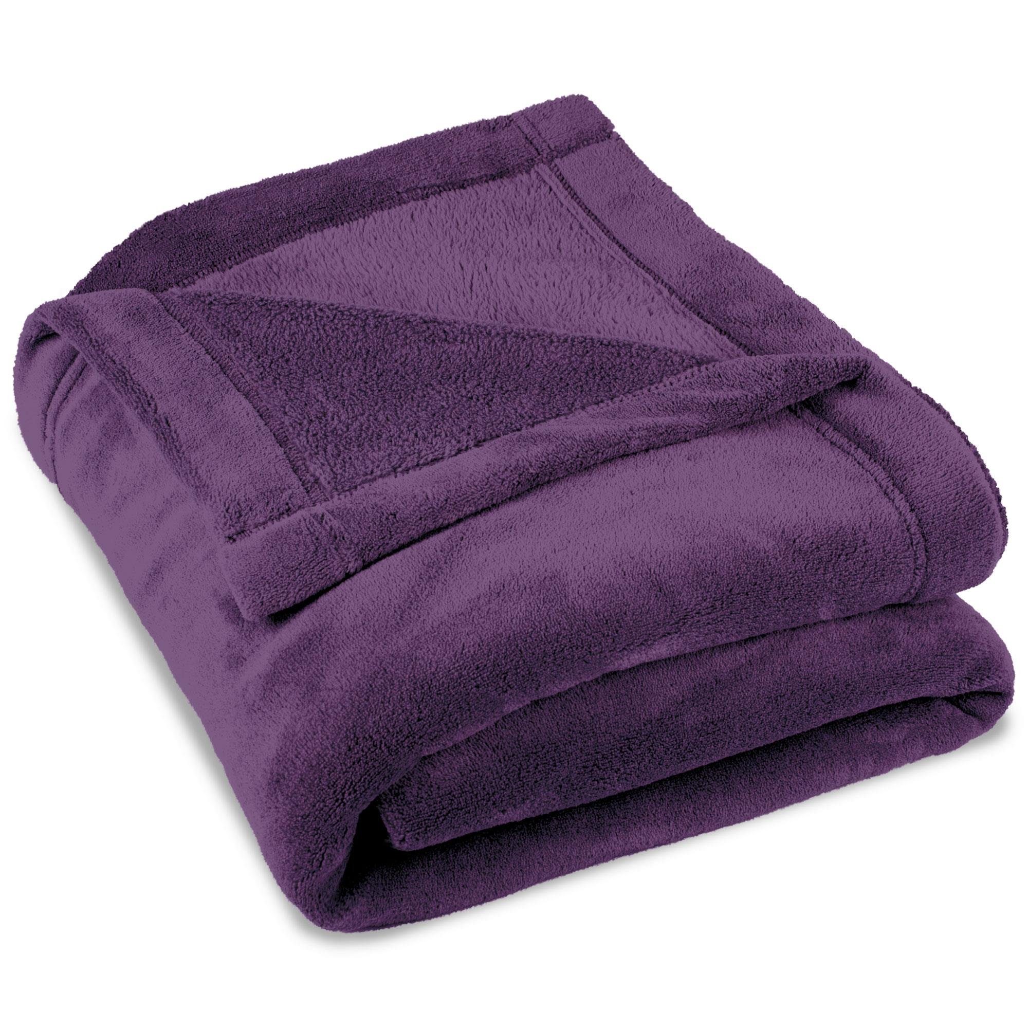Wohndecke Montreal Kuscheldecke Tagesdecke Fleece Decke günstig online kaufen