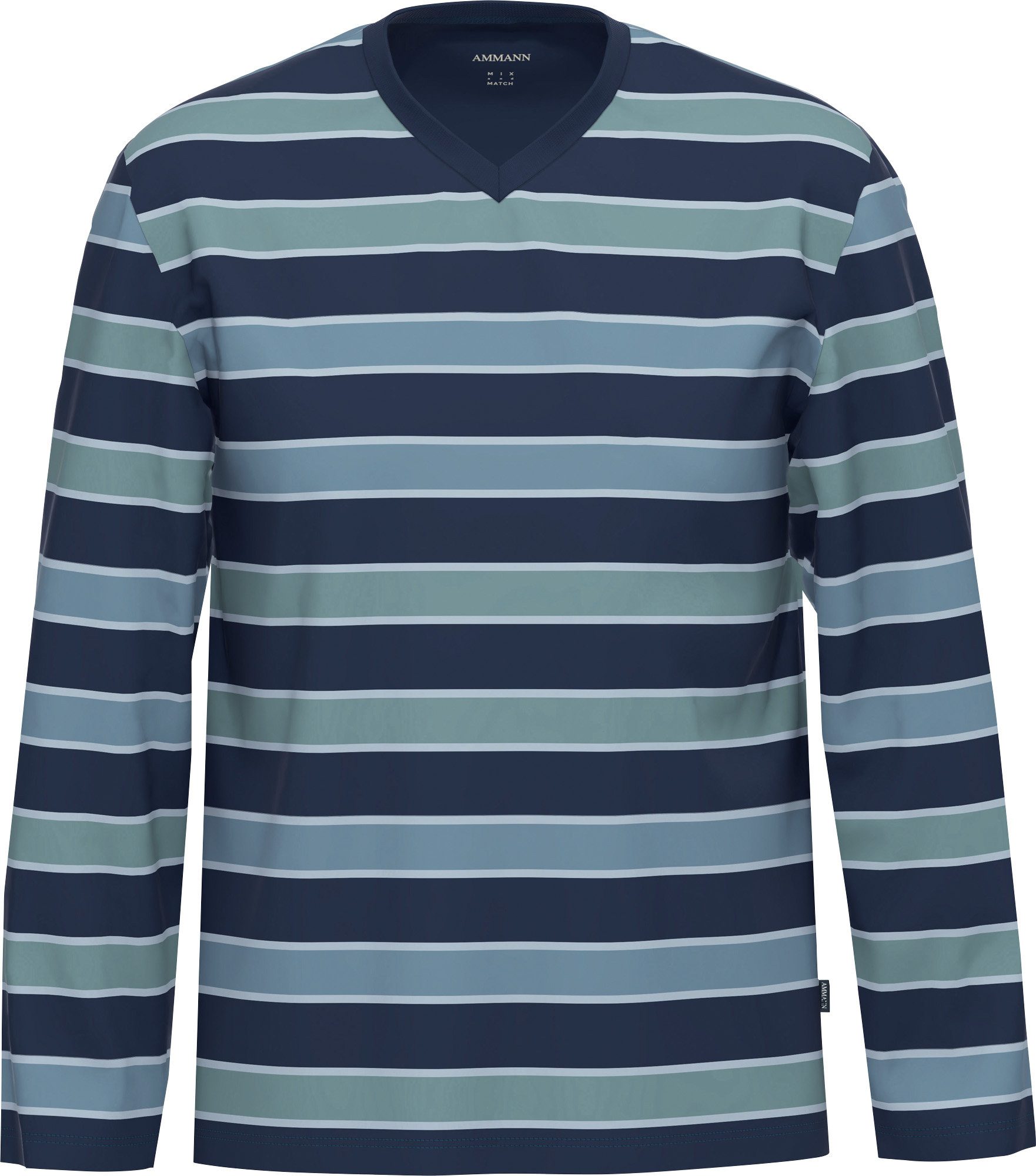 Pyjamaoberteil Bio Herren-Langarmshirt