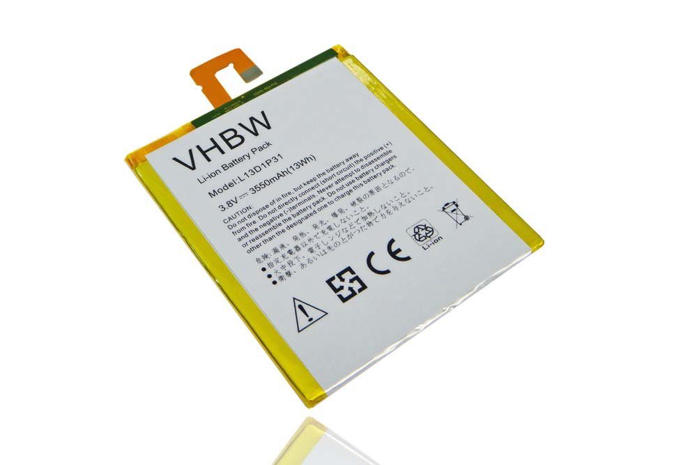 vhbw kompatibel mit Lenovo IdeaTab A7-50, A3500FL 7", A7-50 3G Tablet-Akku Li-Ion 3550 mAh (3,8 V)