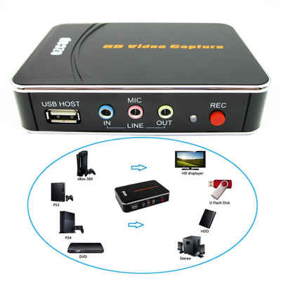 Bolwins A32D Video Game Capture Recorder HD Videoaufnahme HDMI, AV Rekorder TV Digitales Aufnahmegerät