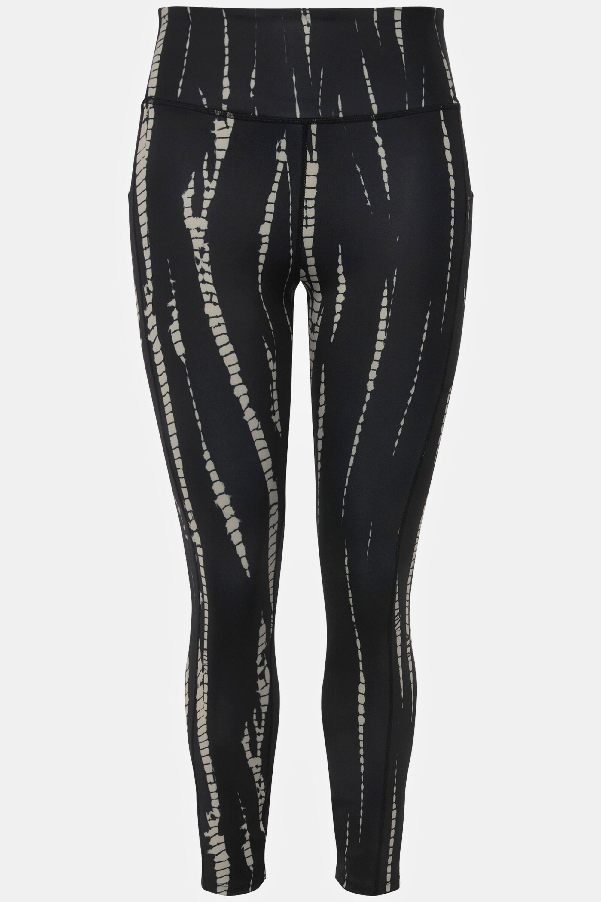 Lederimitathose knöchellang Sport-Tights Untold Studio HighWaist Batikprint