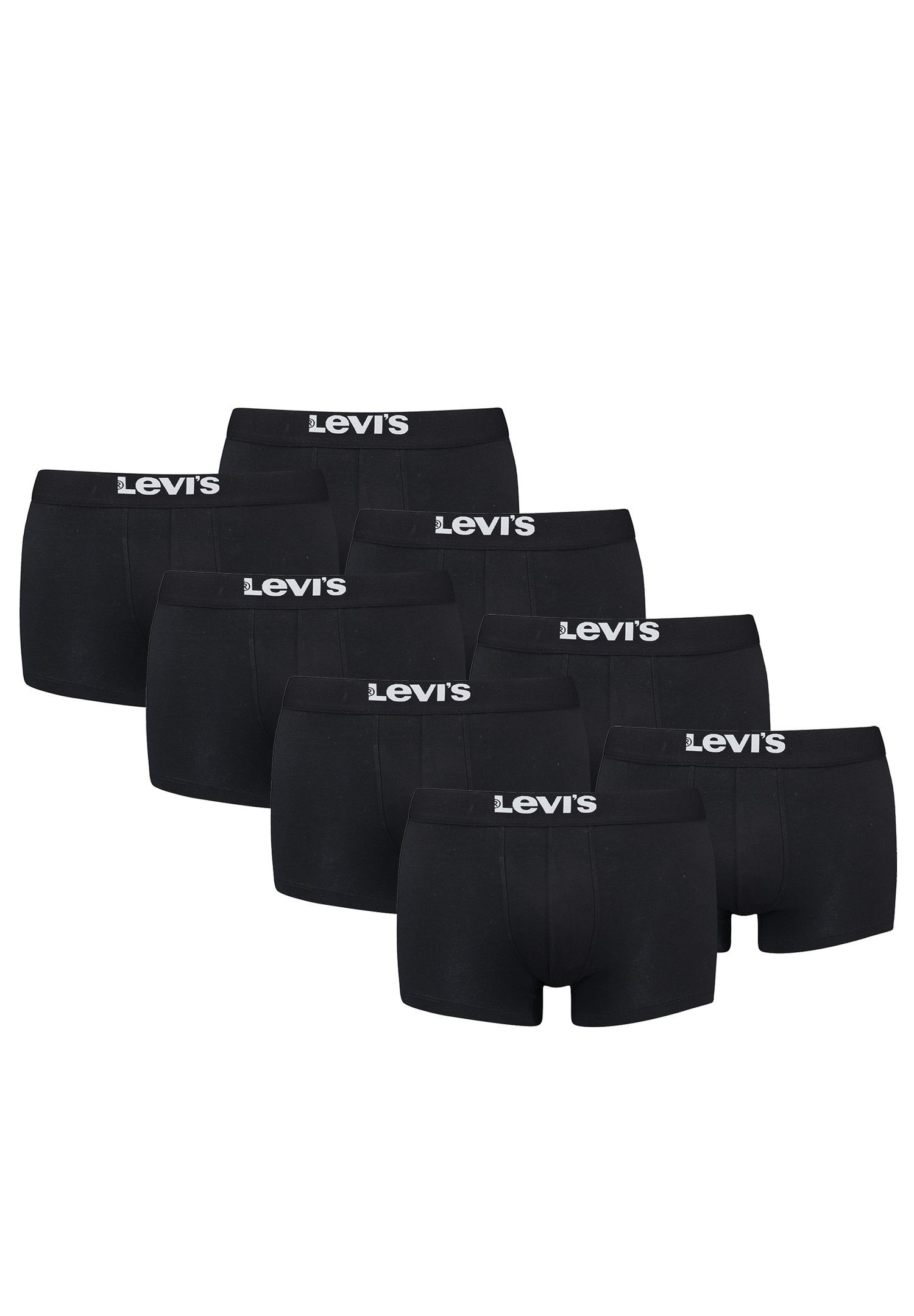 Levi's® Boxershorts LEVIS MEN SOLID BASIC TRUNK ORGANIC CO 8er Pack (Set, 8-St., 8er-Pack) Black
