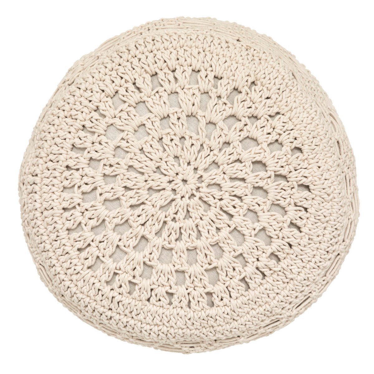 Atmosphera Créateur d'intérieur Bodenkissen Bodenkissen MACRAMA, Boho, Ø 44 cm. Reduzierter Preis € 41,99. Unverbindliche Preisempfehlung € 53,99