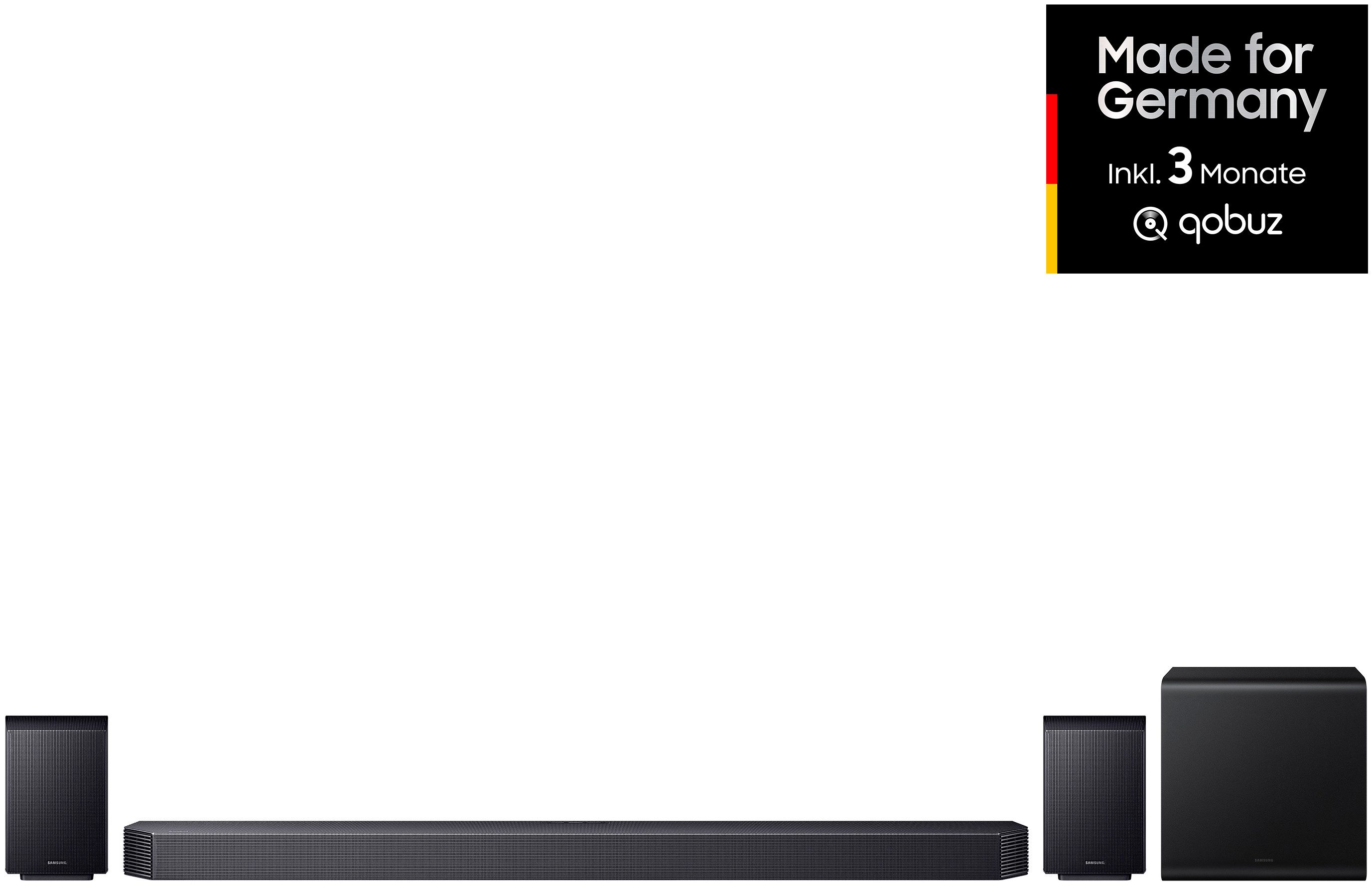 Samsung HW-Q935GH Soundbar 9.1.4 (Bluetooth, WLAN (WiFi), 42 W, 9.1.4-Kanal Surround-Sound, Kabelloser 6,5"-Dual-Subwoofer, DolbyAtmos)