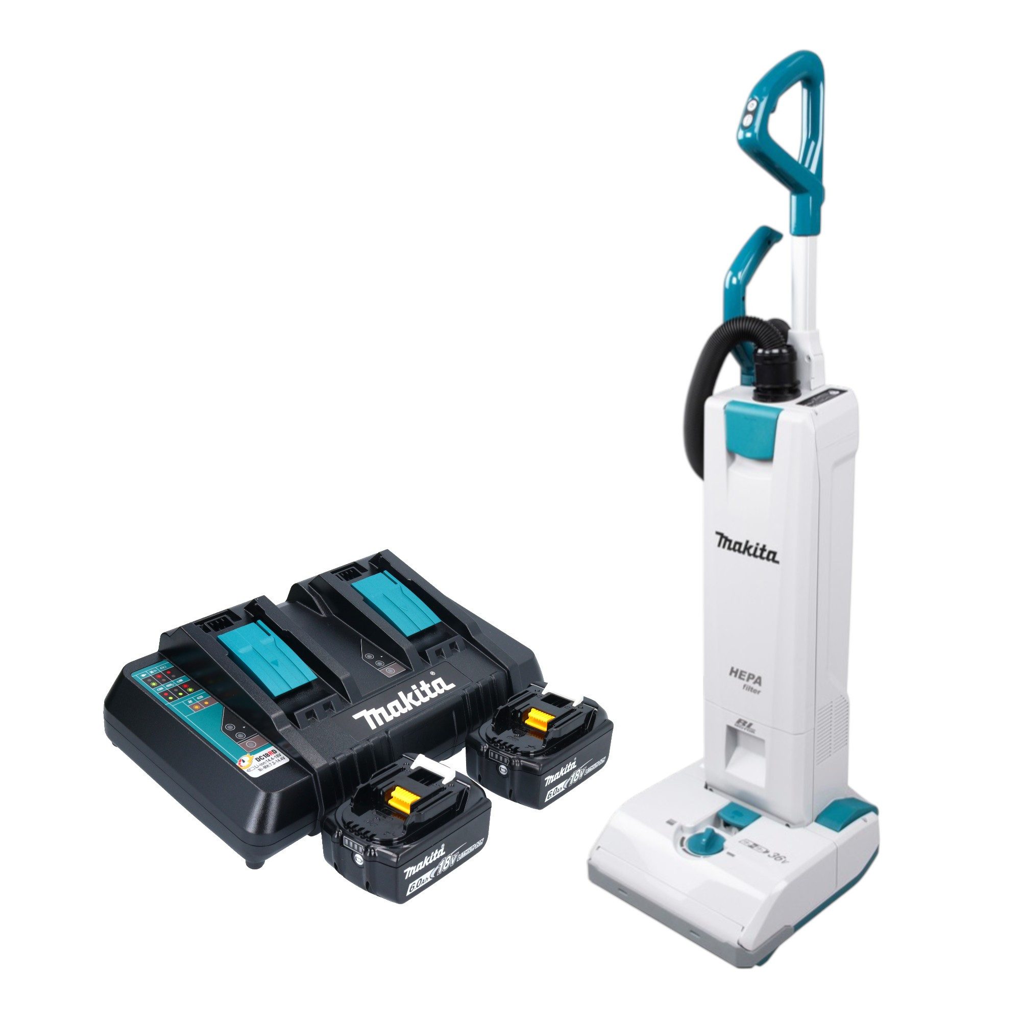 Makita Akku-Handstaubsauger DVC 560 PG2 Akku Staubsauger 36 V (2x 18 V) 5 l Brushless