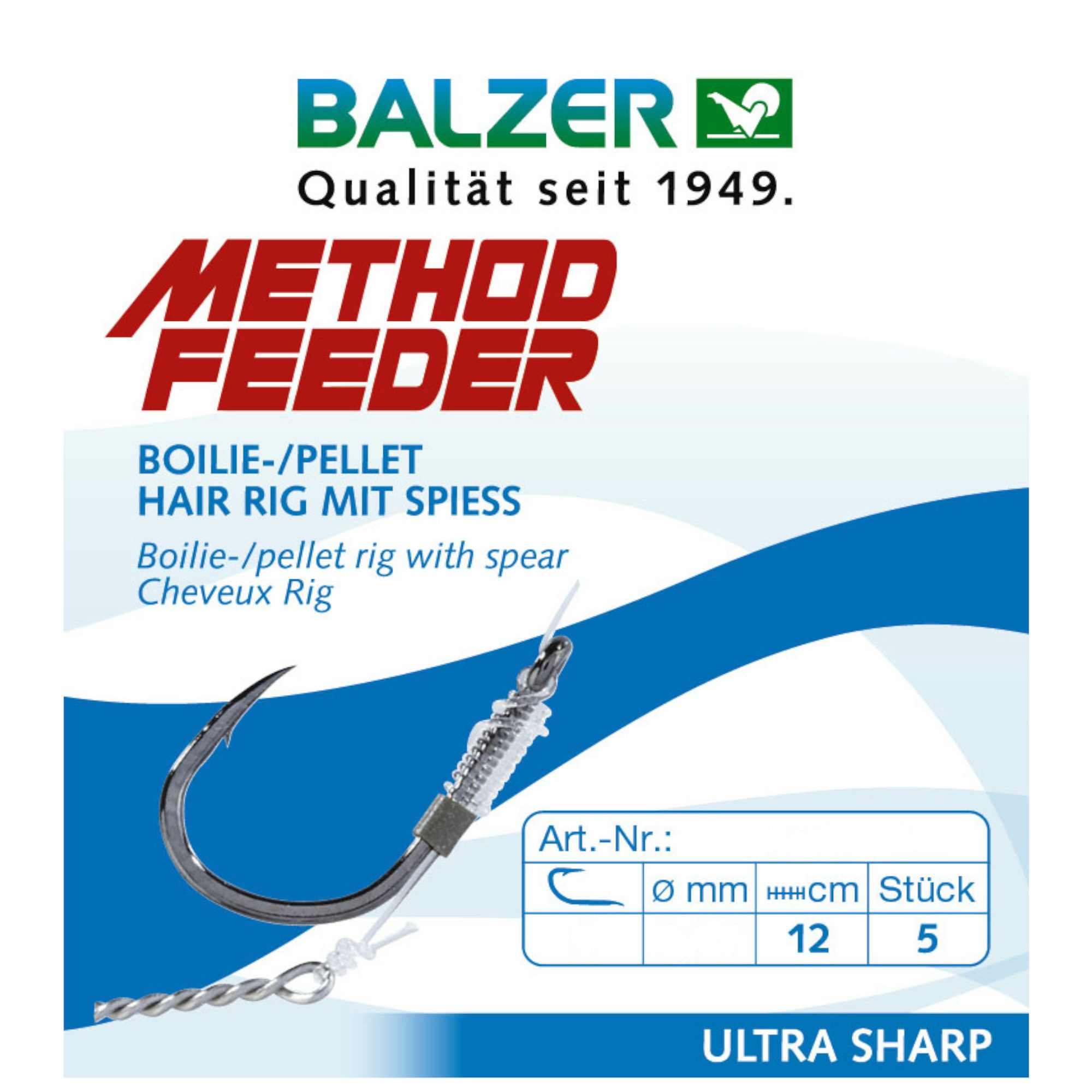 Balzer Feederhaken Method Feeder Rig mit 10mm Speer, #8, 0,25mm