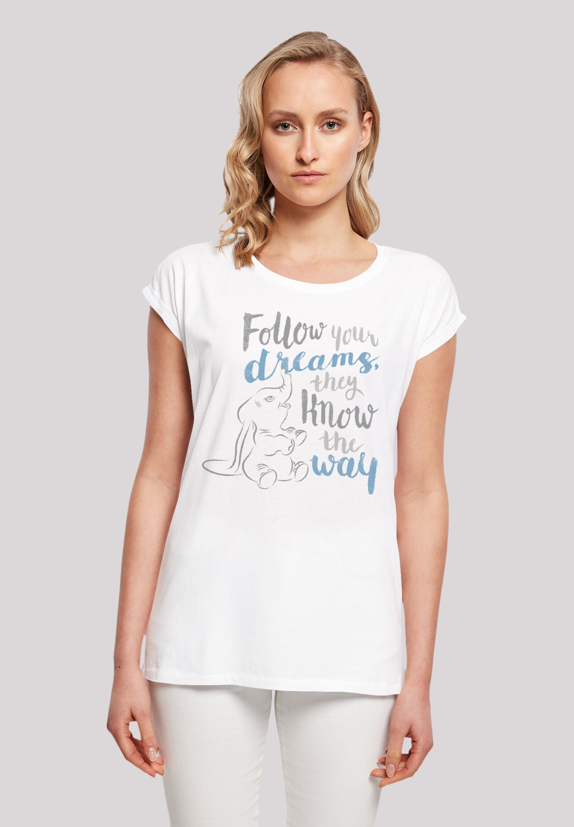 F4NT4STIC T-Shirt Disney Dumbo Follow Your Dreams Premium Qualität | T-Shirts