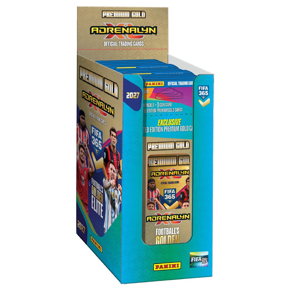 Panini Sammelkarte FIFA 365 Adrenalyn XL 2027 - 1 Premium GOLD Display (10 GOLD Booster)