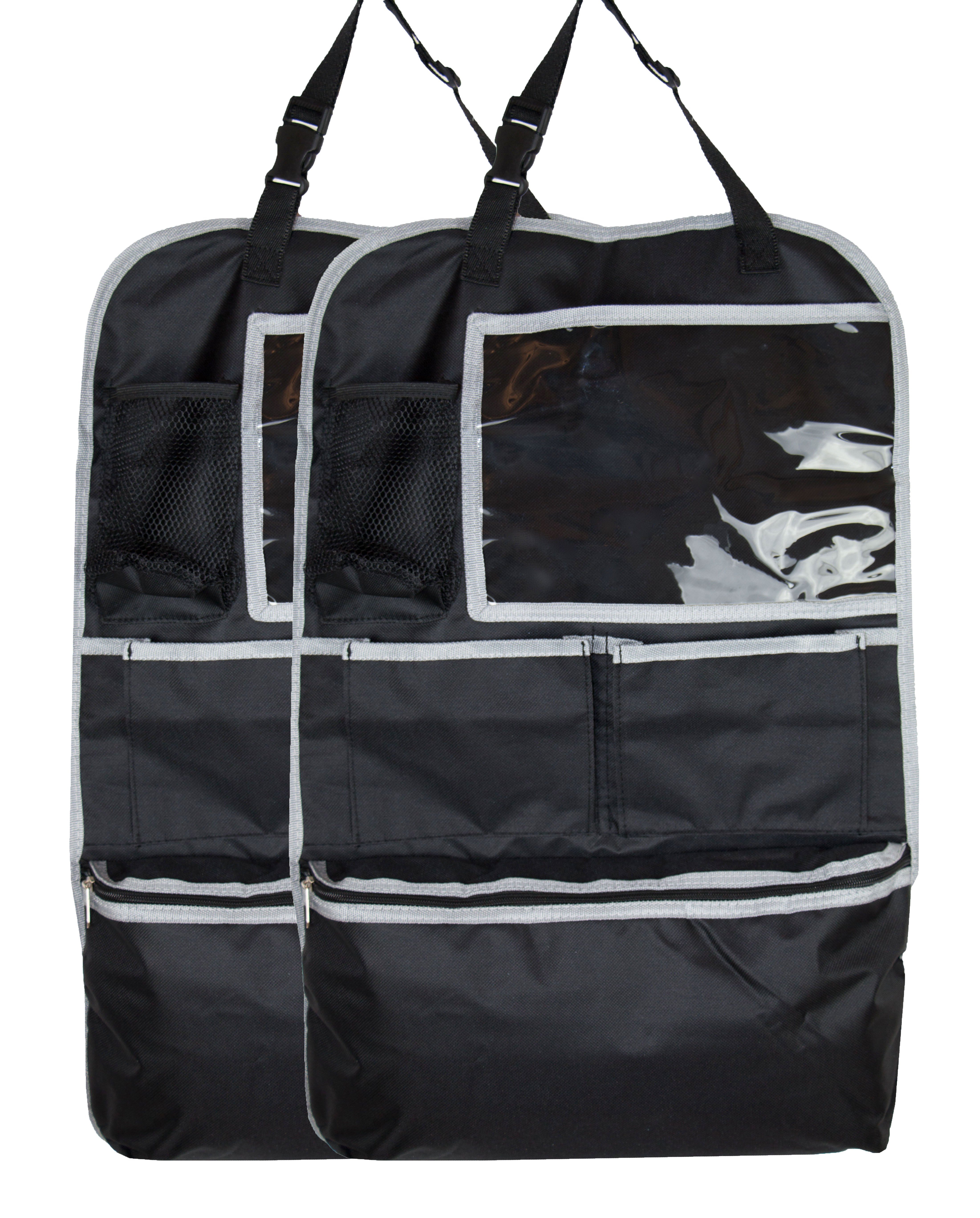 ZOLLNER24 Auto-Rückenlehnentasche (2-tlg), 100% Polyester