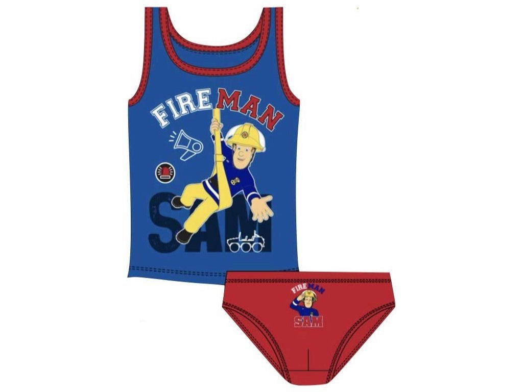 Feuerwehrmann Sam Unterhemd Unterwäsche Garnitur Set