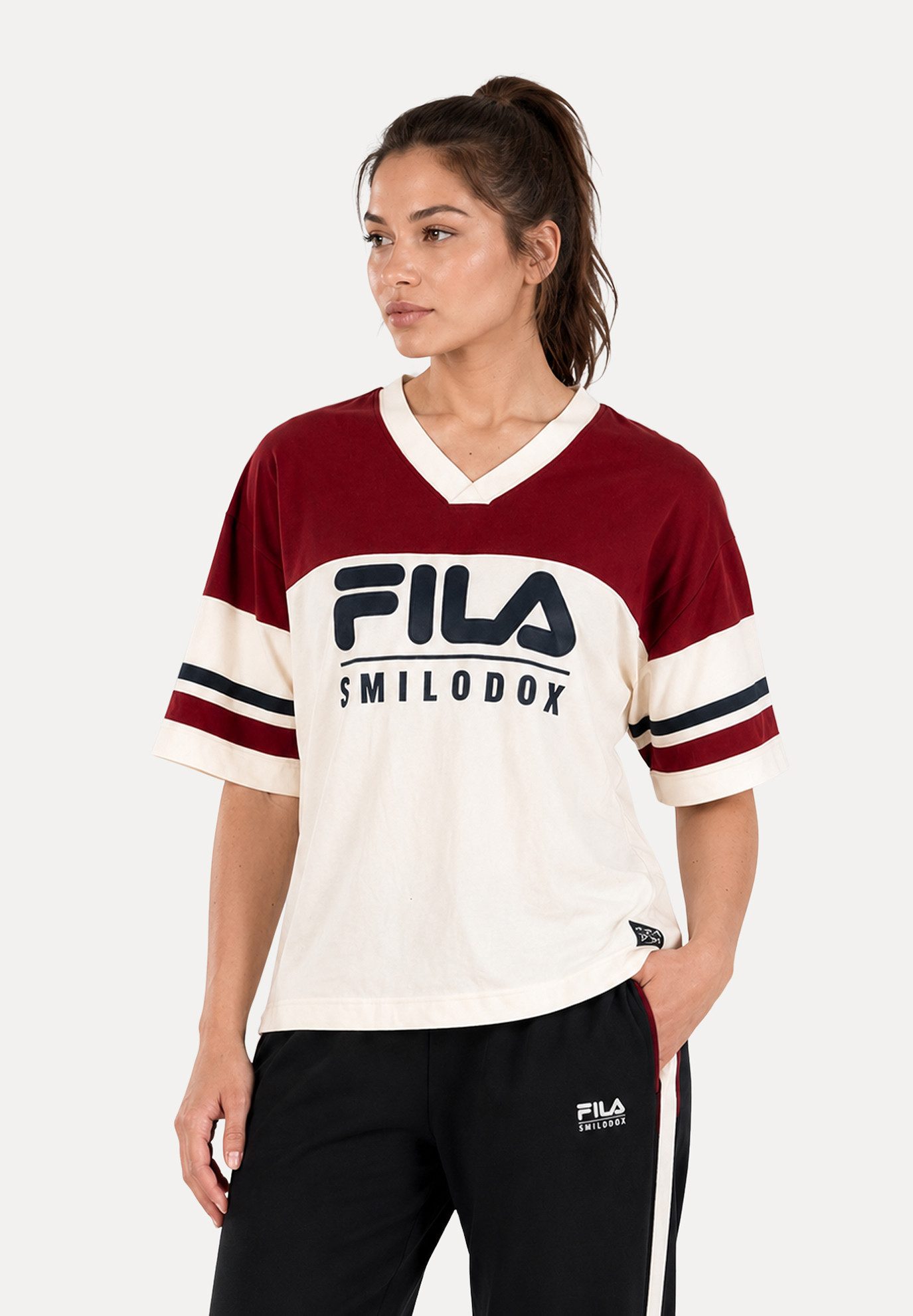 T-Shirt Vetta Damen, Oversize Shirt, Streetwear, Baumwolle, Print