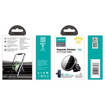 JOYROOM Auto Magnethalterung Qi Wireless Induction Charger 15W Schwarz Smartphone-Halterung