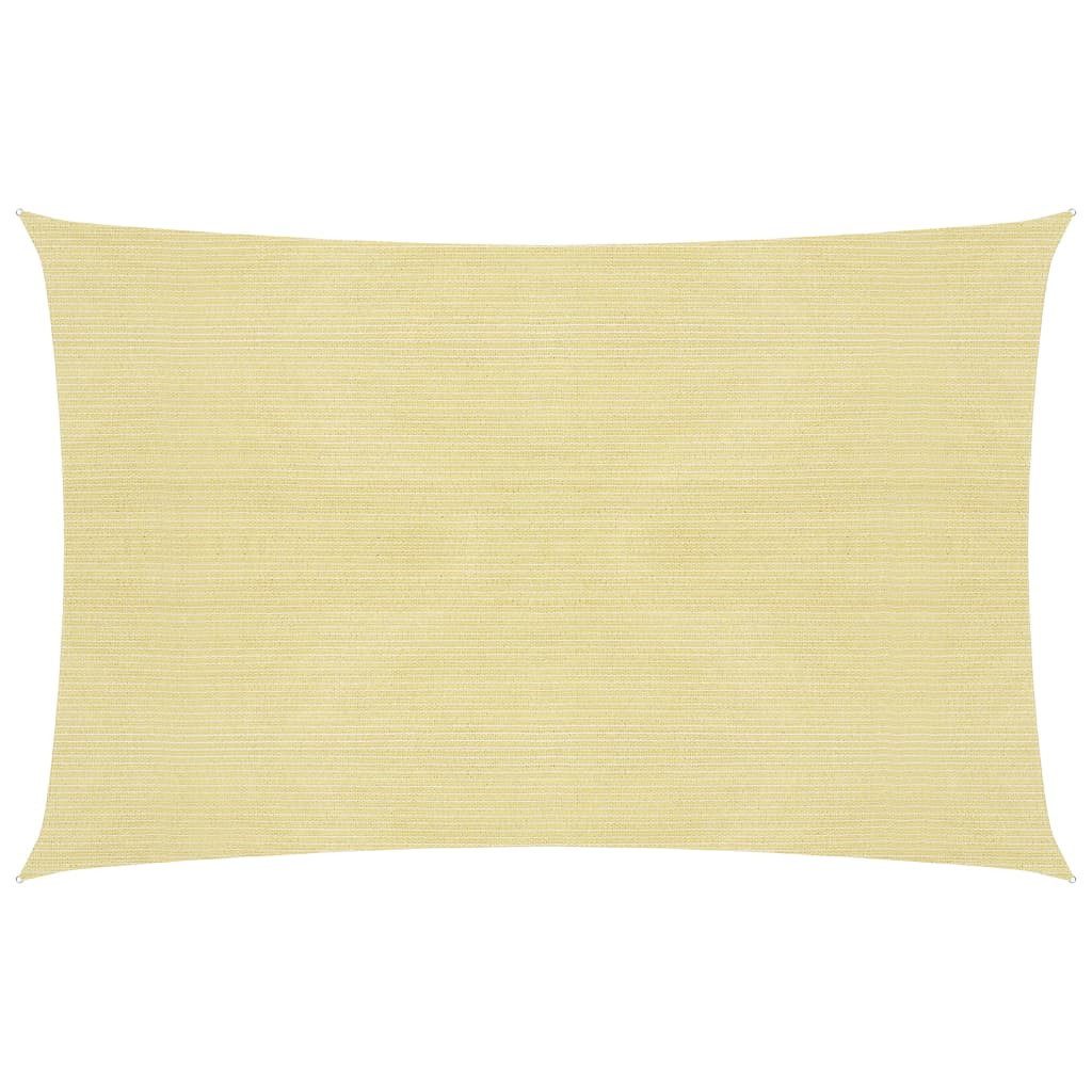 Sonnensegel Sonnensegel 160 gm² Beige 4x5 m HDPE Beschattung Rechteck