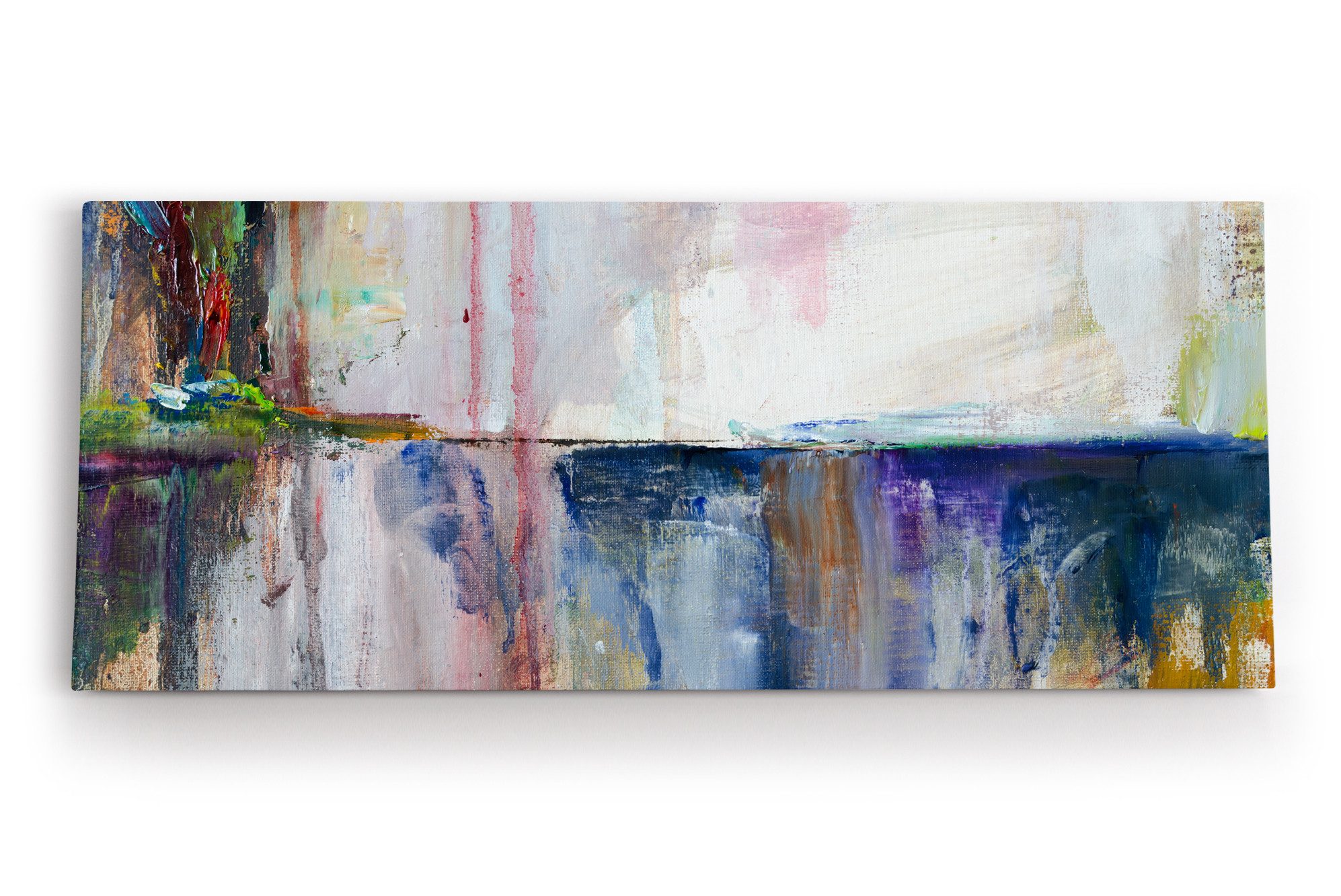 Leinwandbild Abstrakte Farben Flecken Modern Kunstvoll Chaotisch