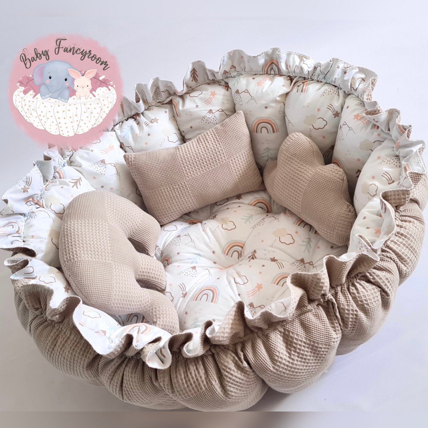Baby Fancyroom Bettnestchen 2in1 Spielmatte Nestchen Babynestchen Babynest günstig online kaufen