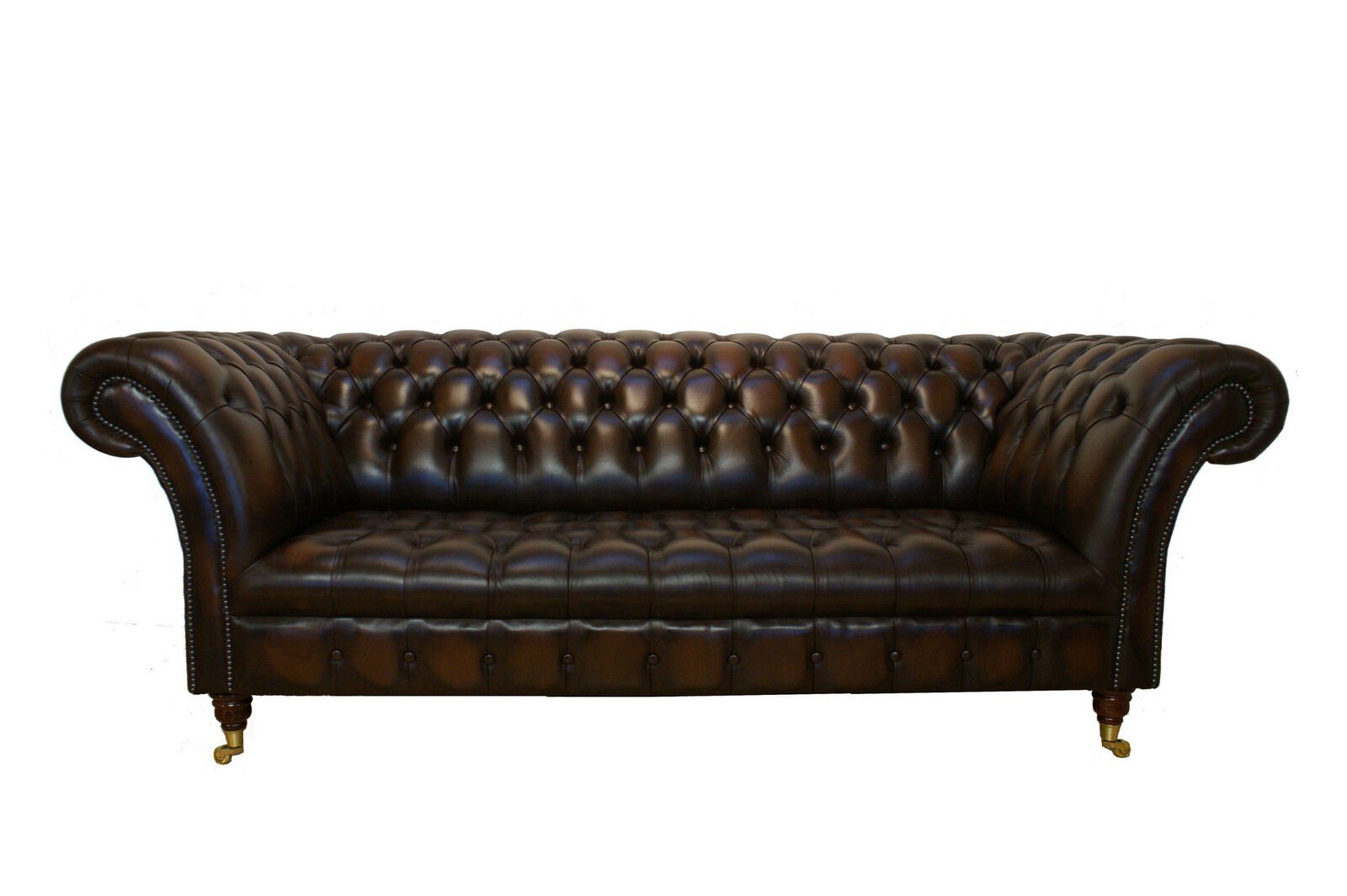 JVmoebel Chesterfield-Sofa, Chesterfield Sofa Garnitur Leder Polster Couch Sitz Luxus Design