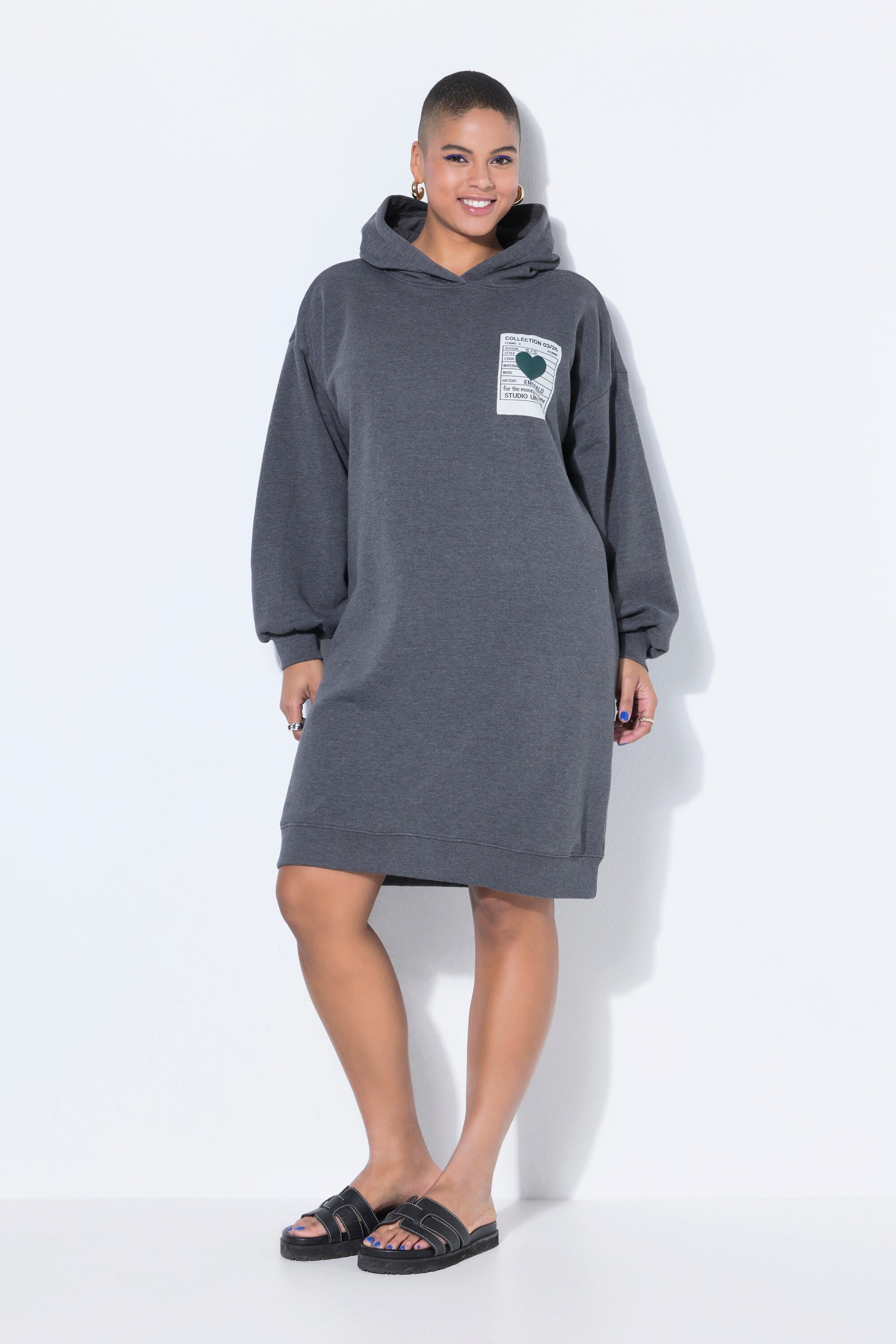 Studio Untold Jerseykleid Sweatkleid oversized Kapuze günstig online kaufen