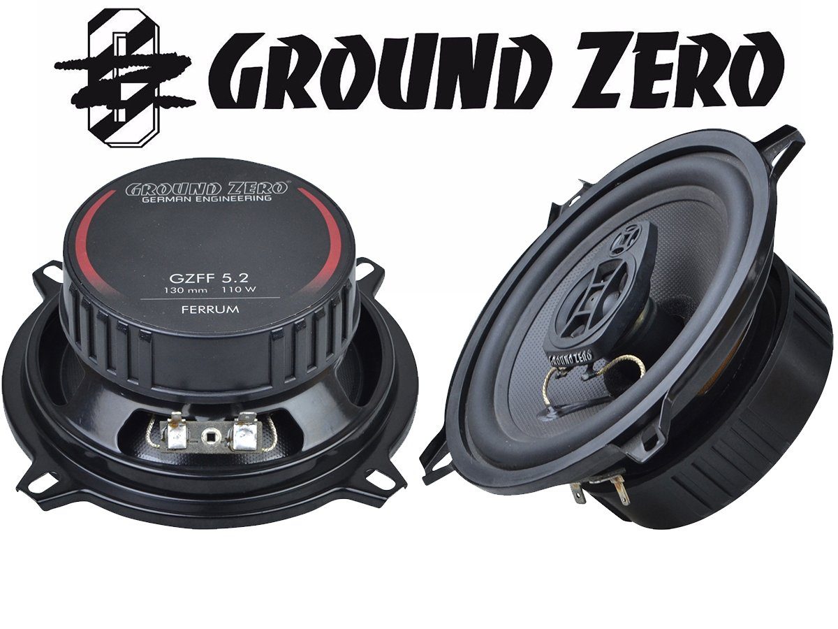 Ground Zero Ferrum Boxen 13cm 130mm GZFF 5.2 Koaxial 110 Watt Auto-Lautsprecher