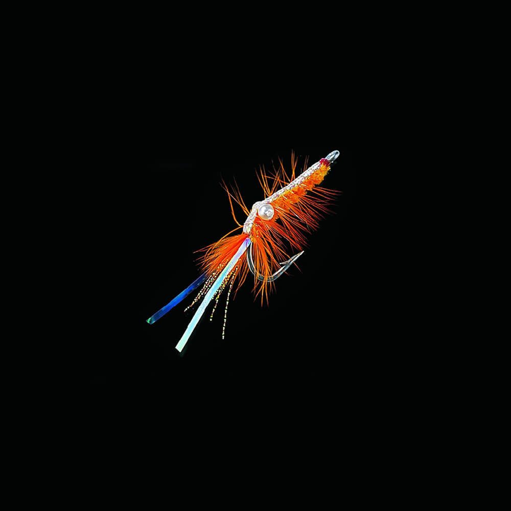Drillingshaken Jenzi Dega Shrimp-Fly Beifänger Orange Silber