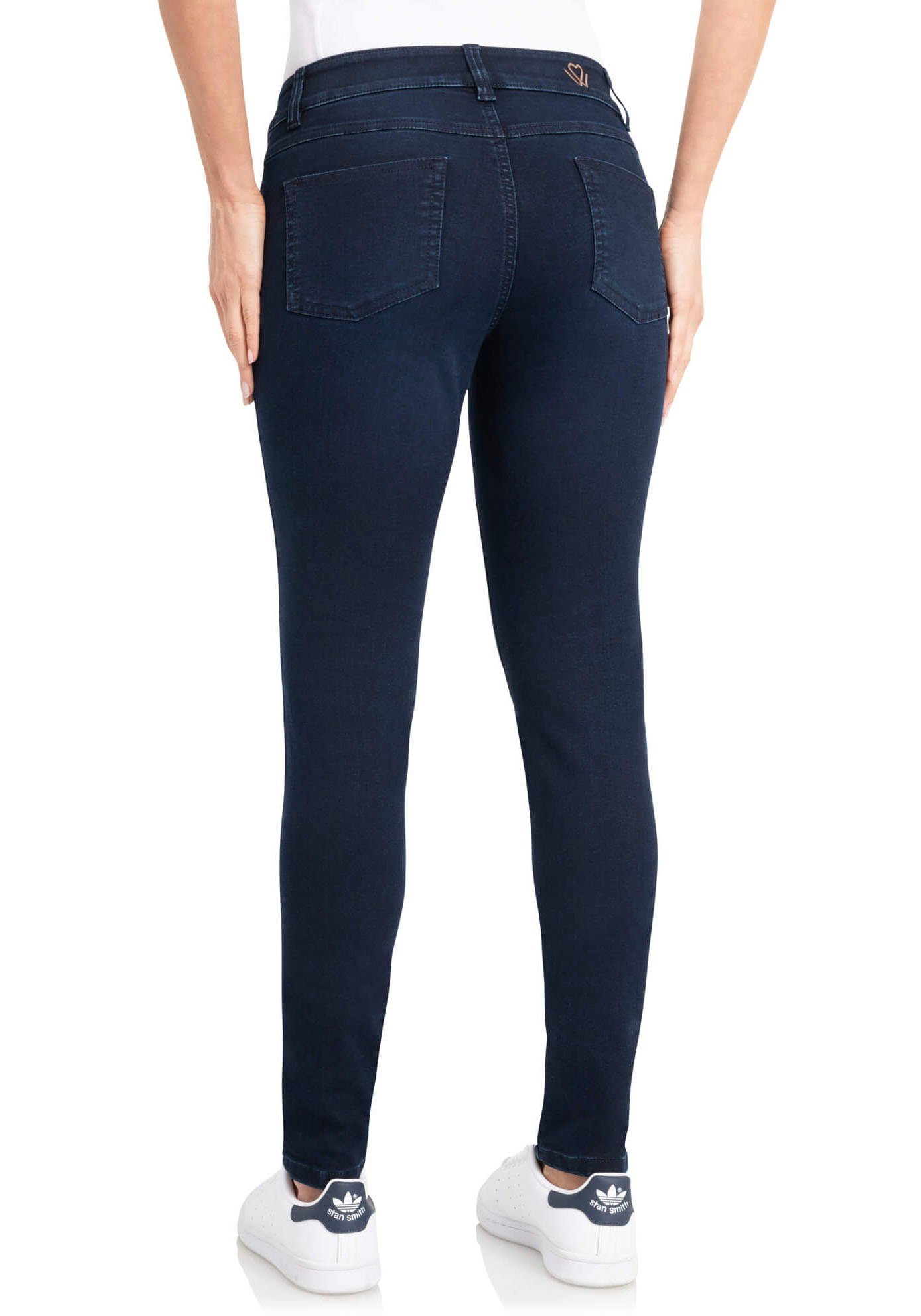 wonderjeans Skinny-fit-Jeans High Waist Schmaler Skinny-Fit in hochelastischer Qualität