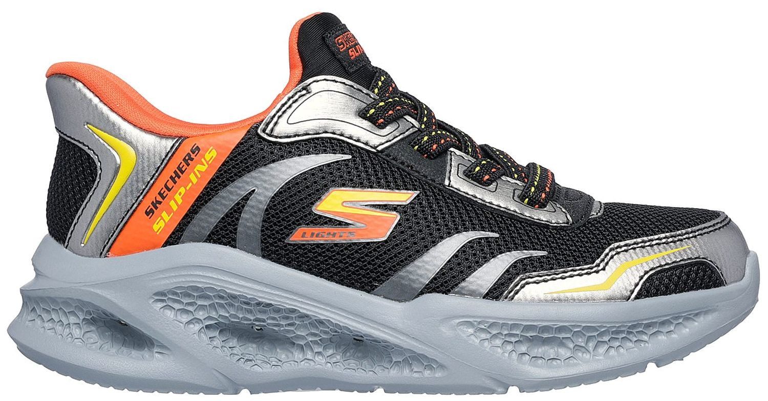Skechers Meteor-Lights Brisk-Beams Schwarz BKSL Sneaker
