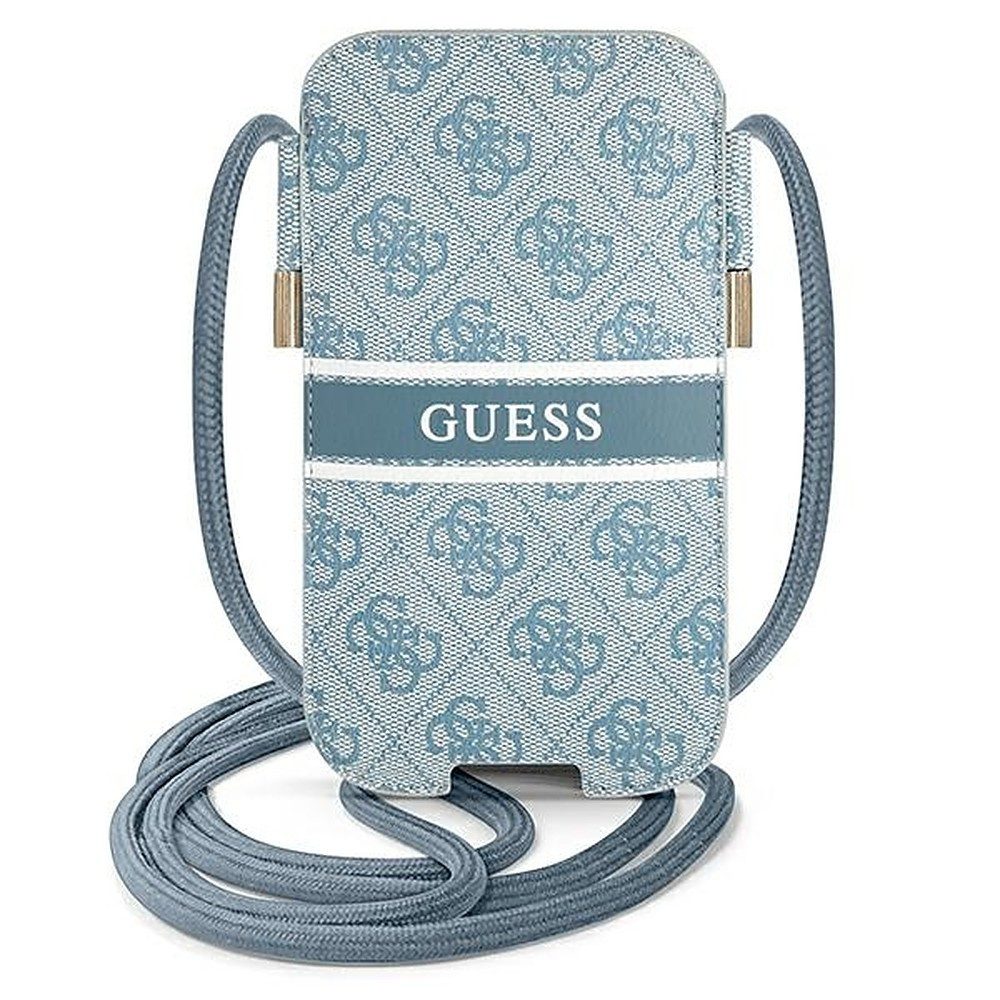 Guess Handtasche Umhängetasche Handytasche Schultertasche (Spar-Set, 1-tlg., 17 x 9, 5 cm elegant), Kunstleder, Umhängekordel, Ladeaussparung