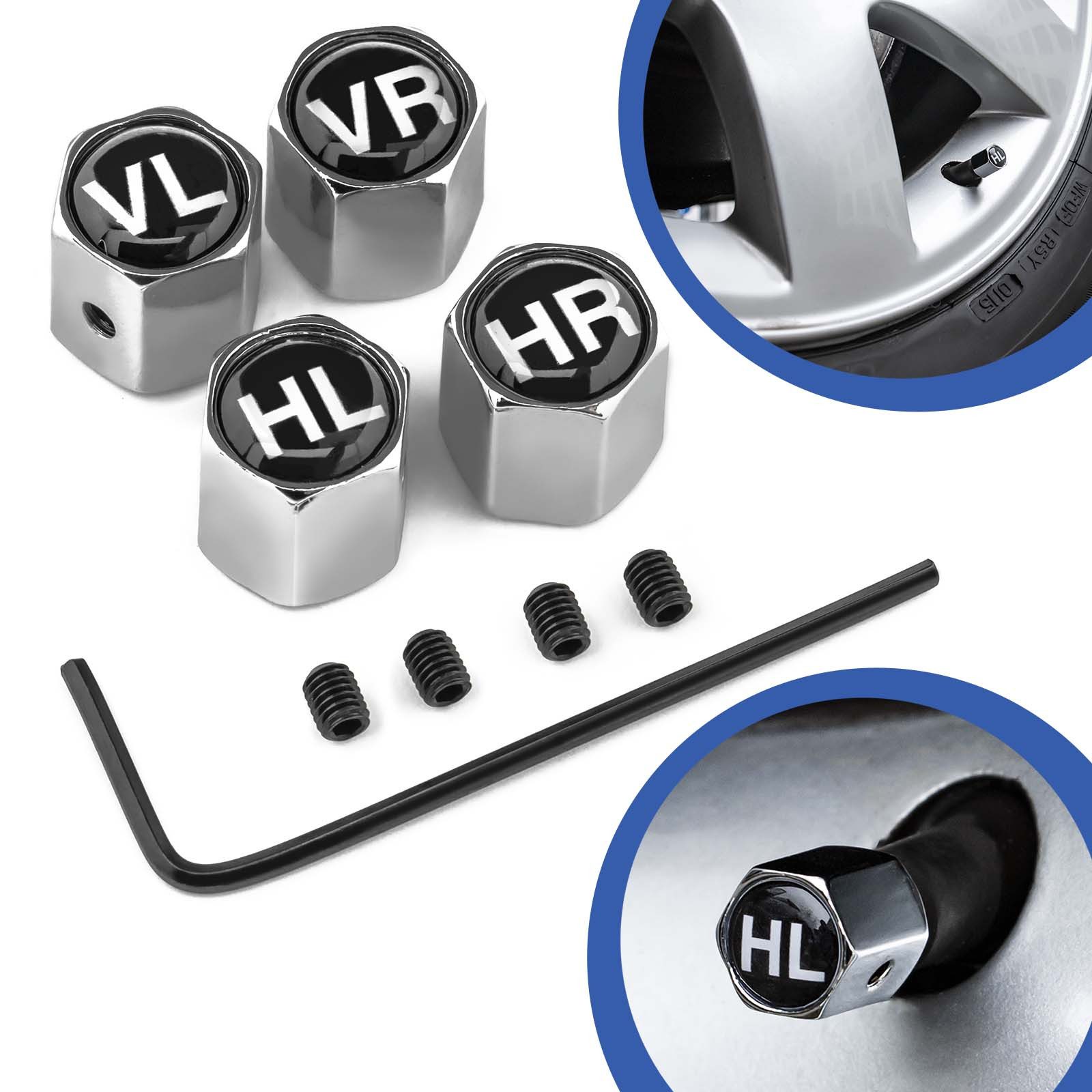 Adapter Universe Ventilkappe Reifen Ventil Kappen SET Felgen Schloss Auto Rad Merker Marker