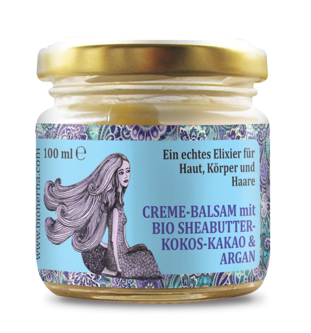 BIOHERBA R Anti-Aging-Creme Creme-Balsam Bio Sheabutter-Kokos-Kakao & Argan100 ml