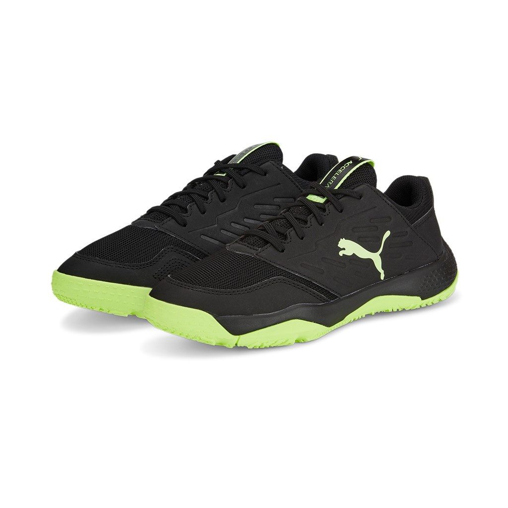 PUMA Hallen-Indoorschuhe Accelerate Turbo II schwarz Kinder Badmintonschuh