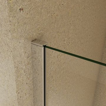 duschspa Duschwand 200cm Nano Glas Walk in Dusche Duschtrennwand Duschwand Glaswand, Einscheibensicherheitsglas, Sicherheitsglas, (Set), Glas, Nano Glas