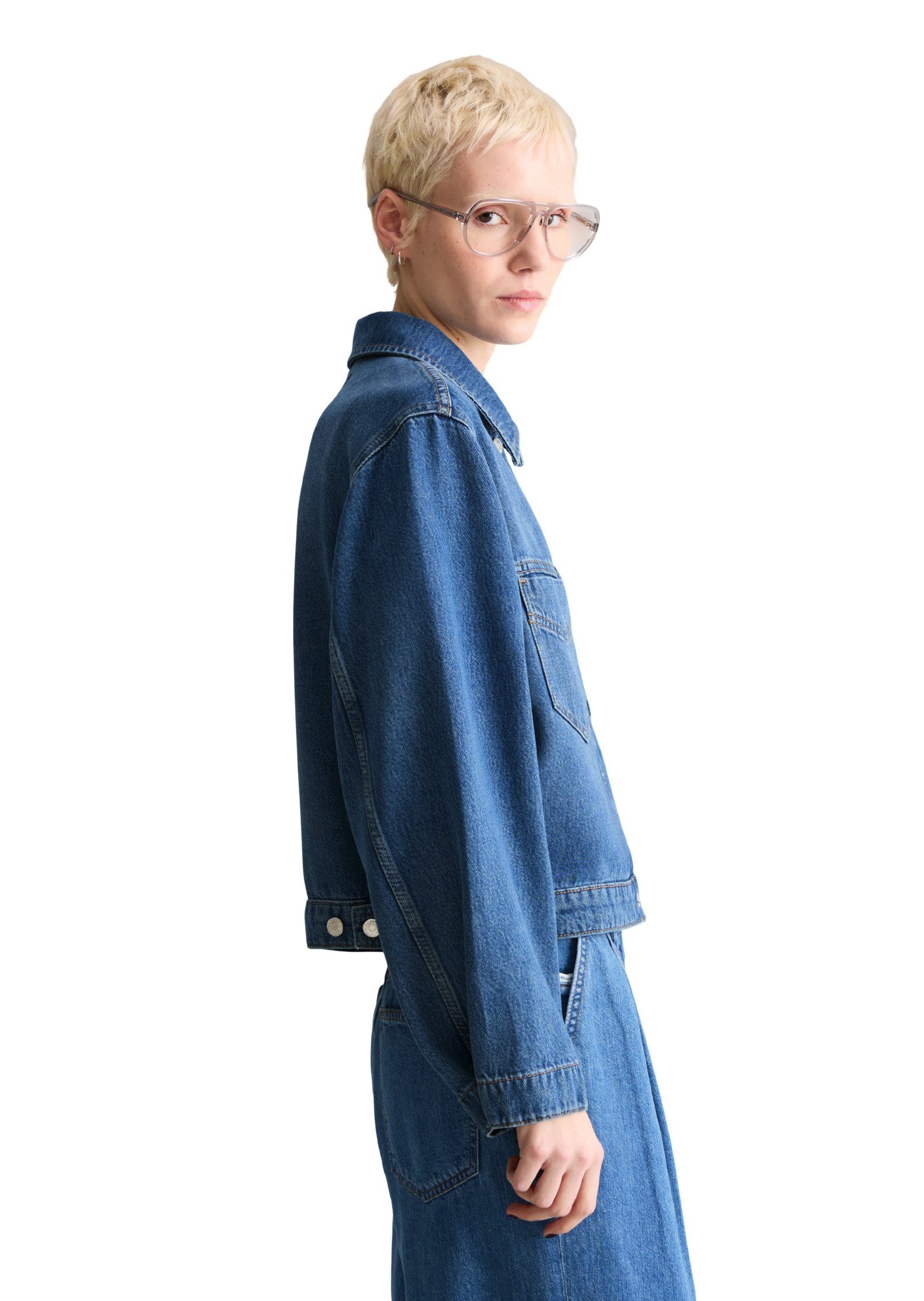 Marc O'Polo DENIM Jeansjacke aus Organic-Cotton-Lyocell-Mix günstig online kaufen