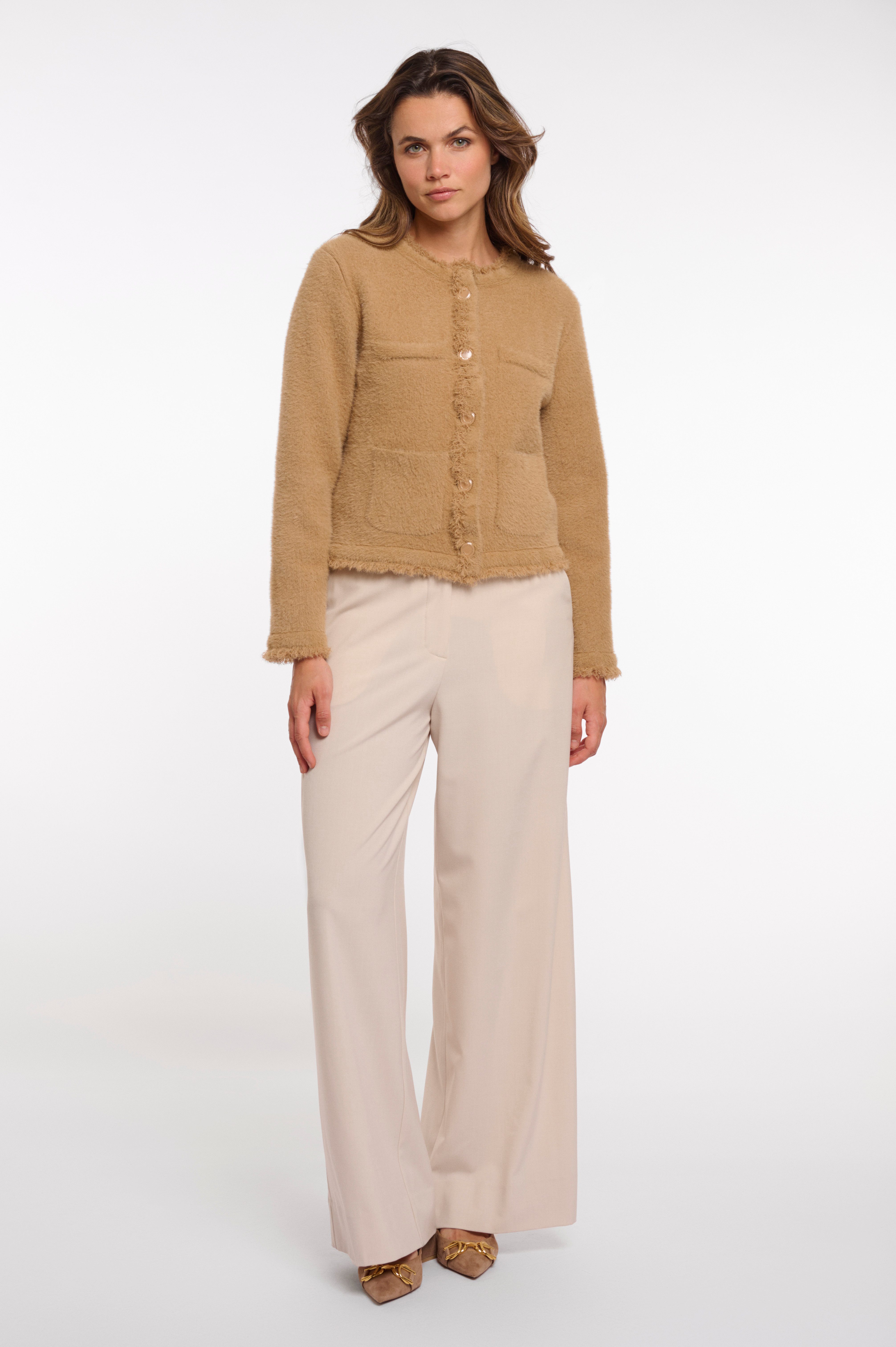 Rino & Pelle Cardigan VANNA Kuschelfleece mit Knopfverschluss und aufgesetzten Taschen