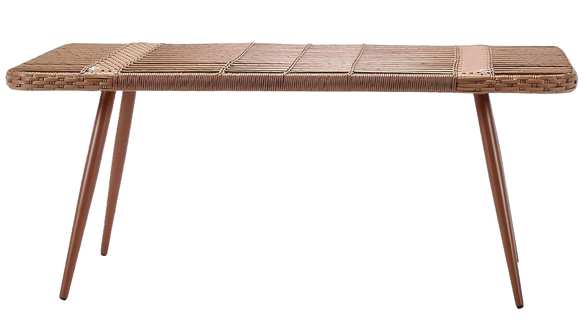 Xlmoebel Gartentisch Beiger Rattan-Couchtisch mit modernem Design (Tisch), Hergestellt in Europa