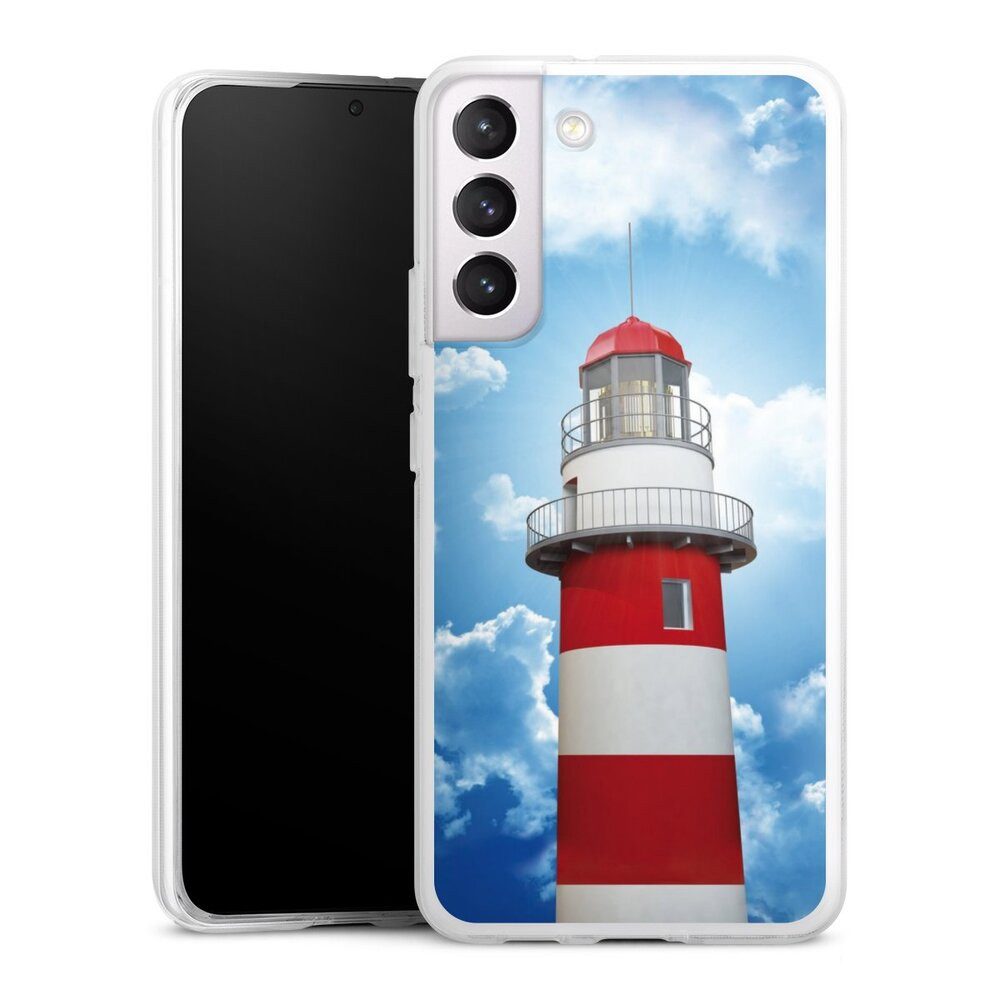 DeinDesign Handyhülle Leuchtturm Wolke Himmel Leuchtturm, Samsung Galaxy S22+ Silikon Hülle Bumper Case Handy Schutzhülle