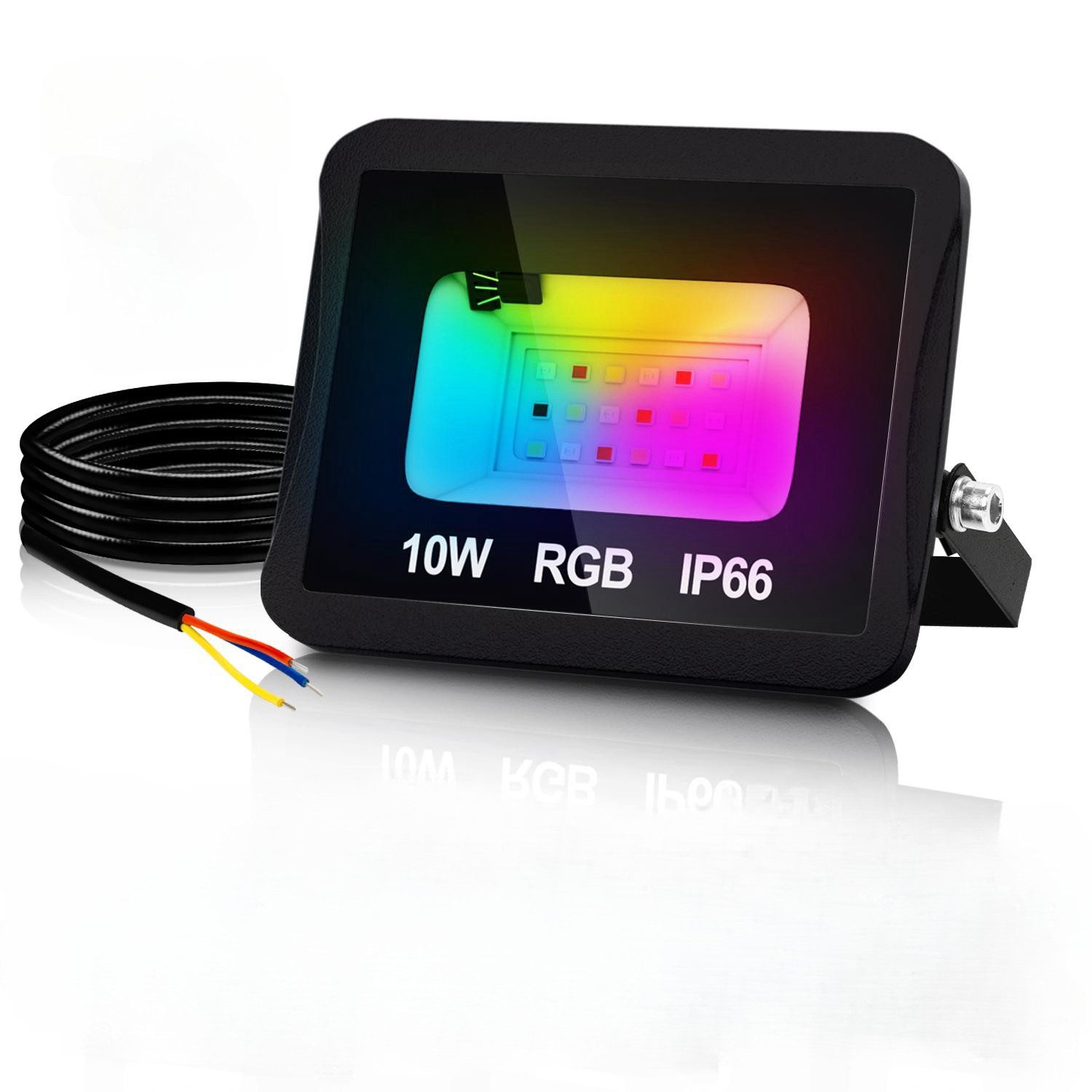 Clanmacy LED Flutlichtstrahler RGB LED Strahler günstig online kaufen