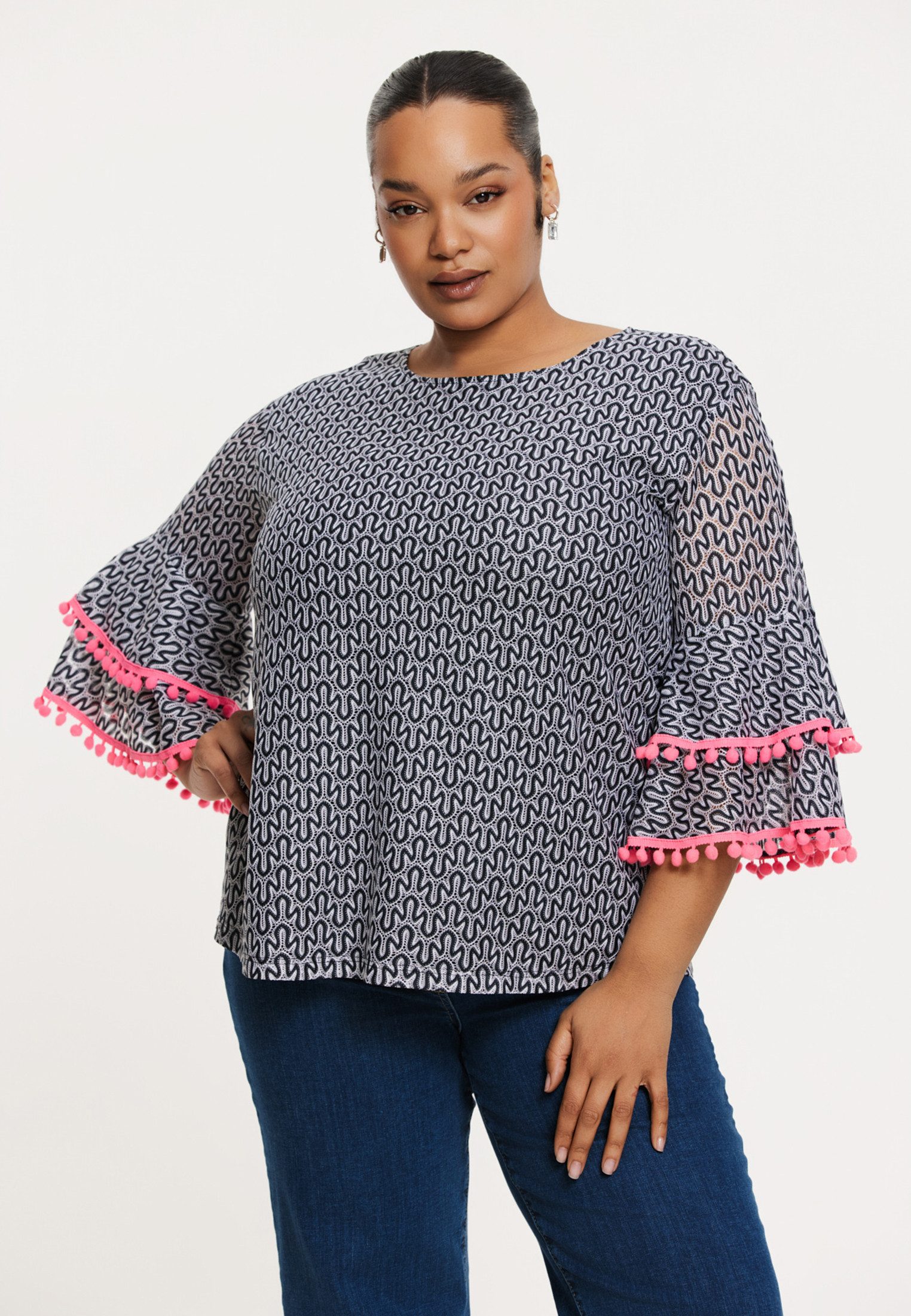 Tunika Damen Tunika mit Druck